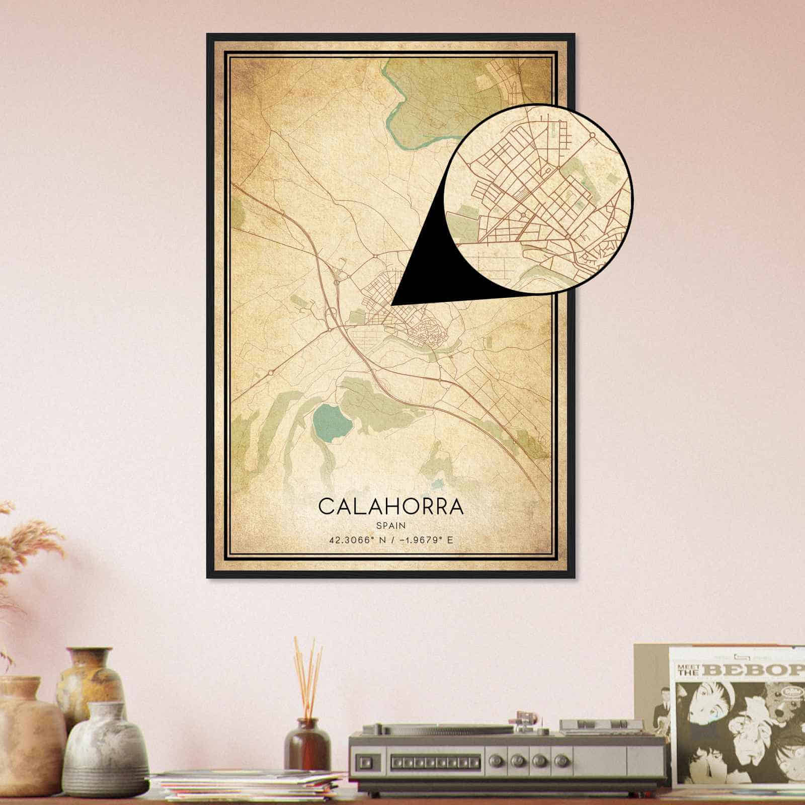 Deerfield Kansas Map Poster, Modern Home Decor Wall Art Print (Copy)