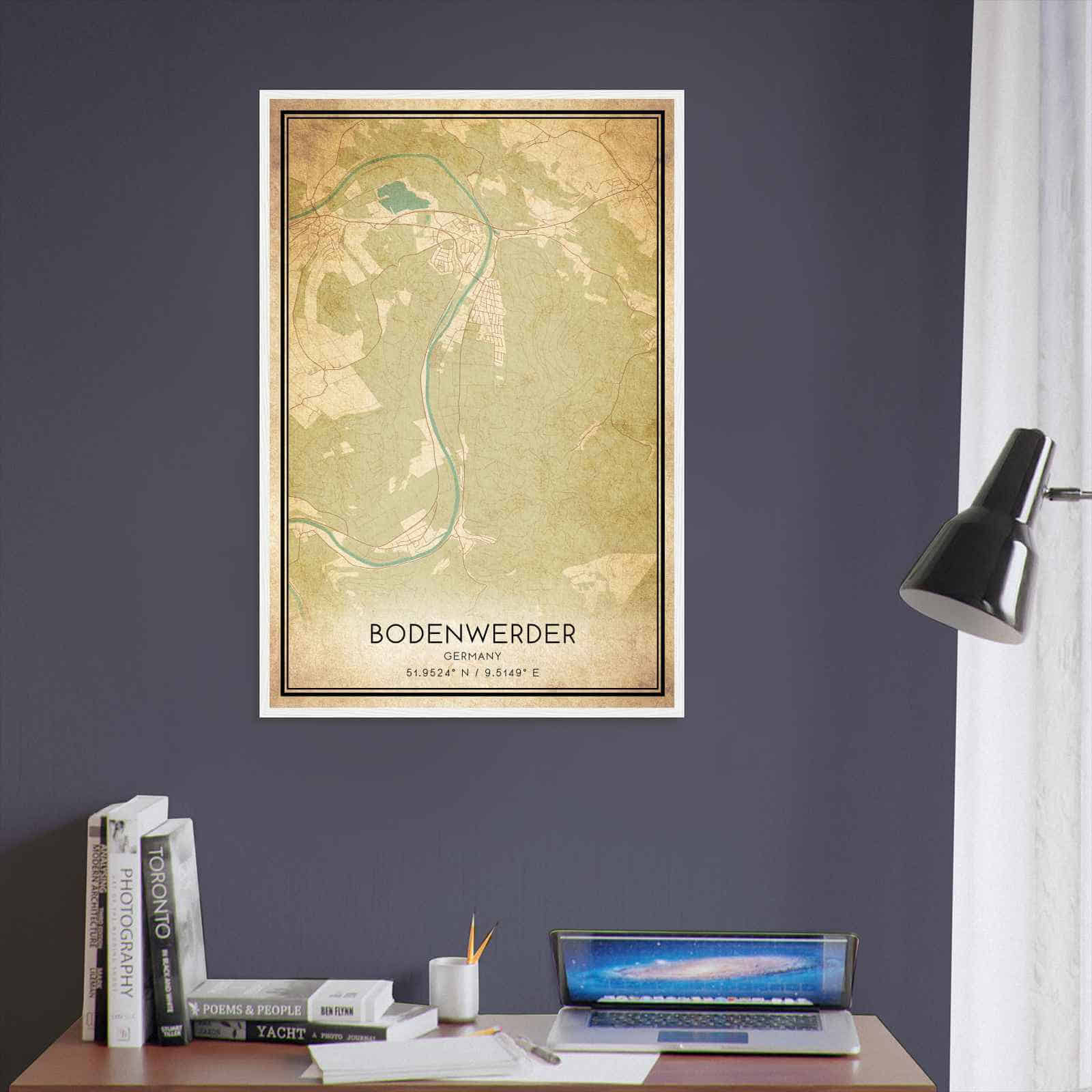 Deerfield Kansas Map Poster, Modern Home Decor Wall Art Print (Copy)