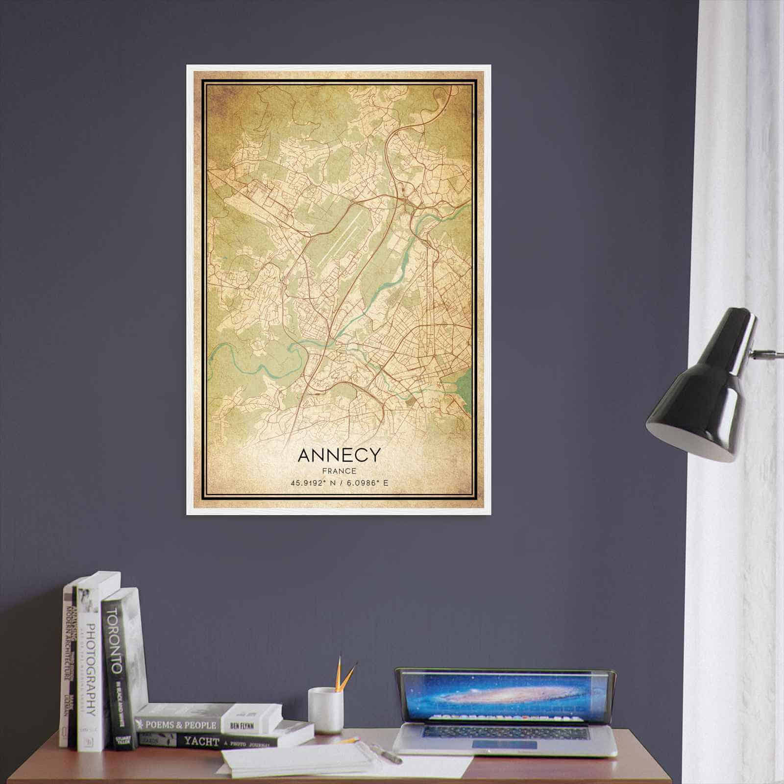 Deerfield Kansas Map Poster, Modern Home Decor Wall Art Print (Copy)