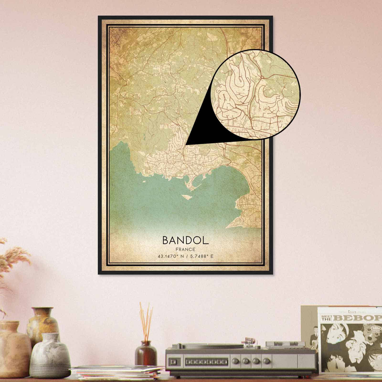 Deerfield Kansas Map Poster, Modern Home Decor Wall Art Print (Copy)