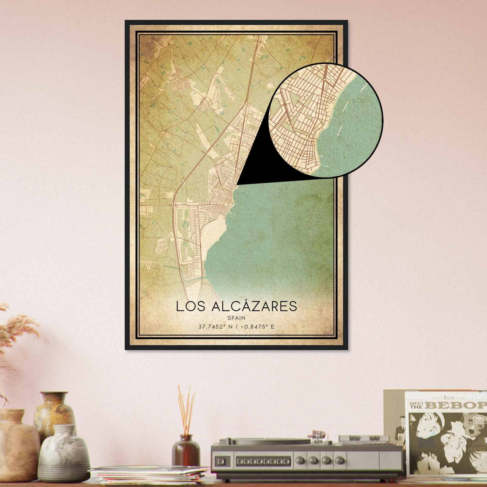 Deerfield Kansas Map Poster, Modern Home Decor Wall Art Print (Copy)