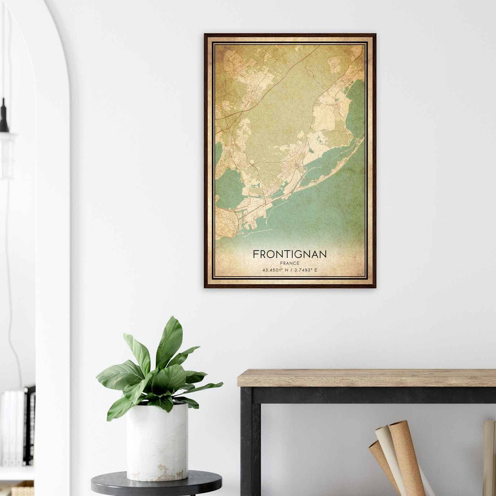 Deerfield Kansas Map Poster, Modern Home Decor Wall Art Print (Copy)