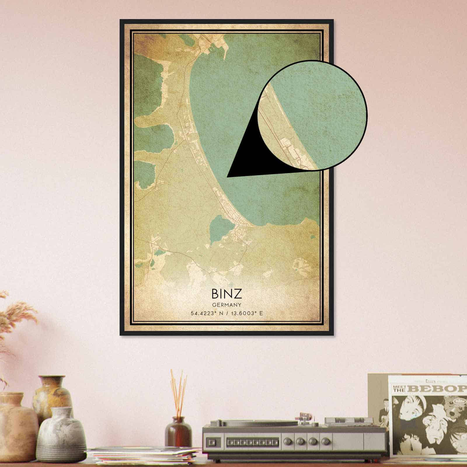 Deerfield Kansas Map Poster, Modern Home Decor Wall Art Print (Copy)