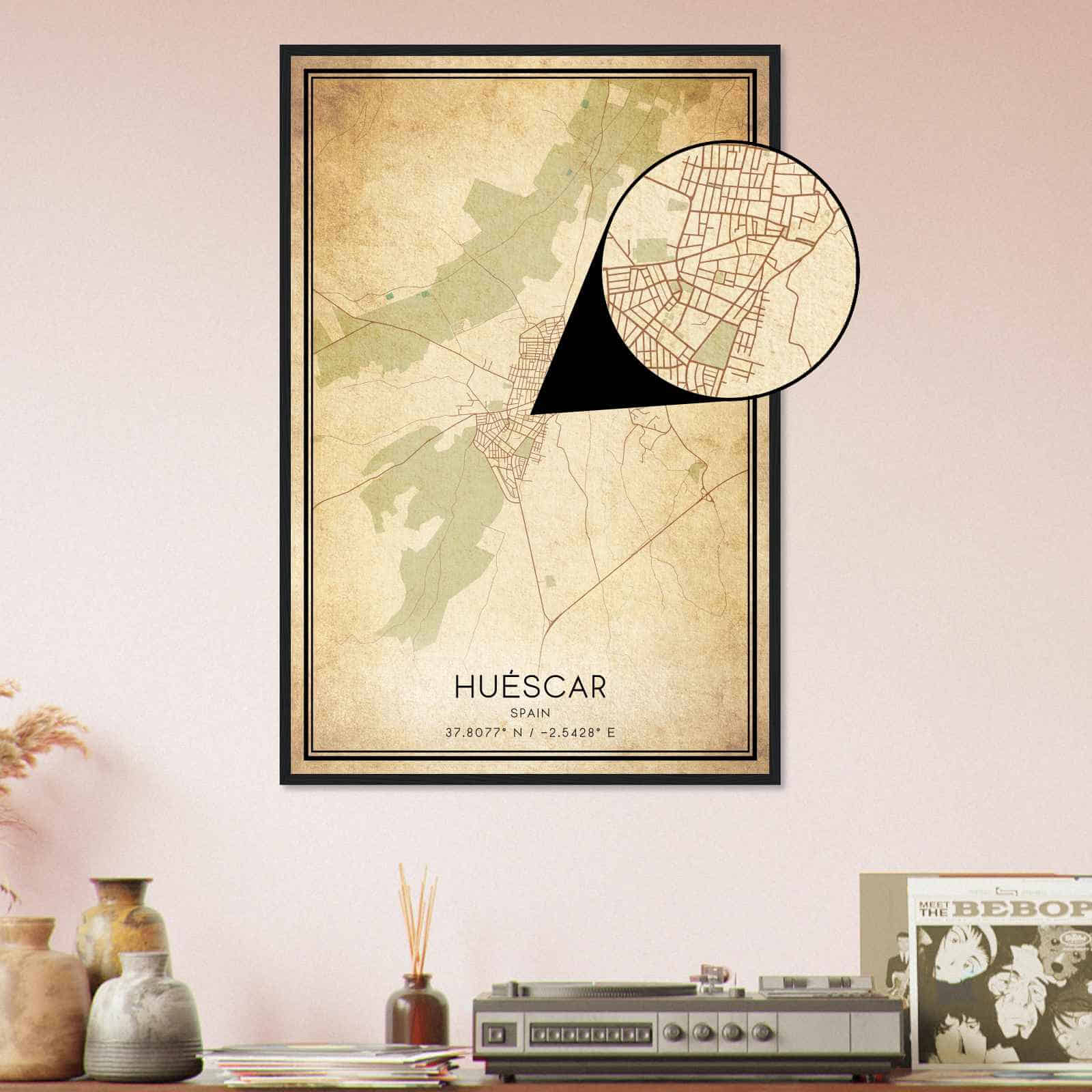 Deerfield Kansas Map Poster, Modern Home Decor Wall Art Print (Copy)