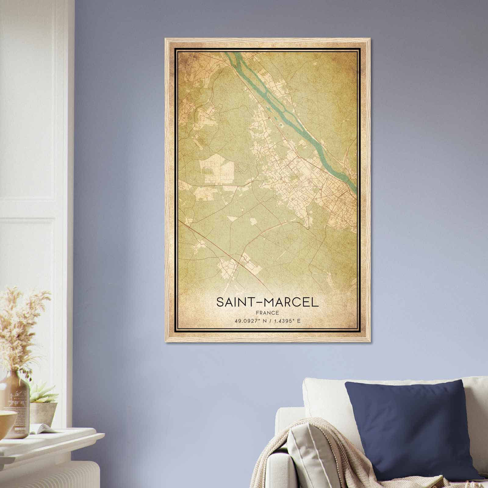 Deerfield Kansas Map Poster, Modern Home Decor Wall Art Print (Copy)