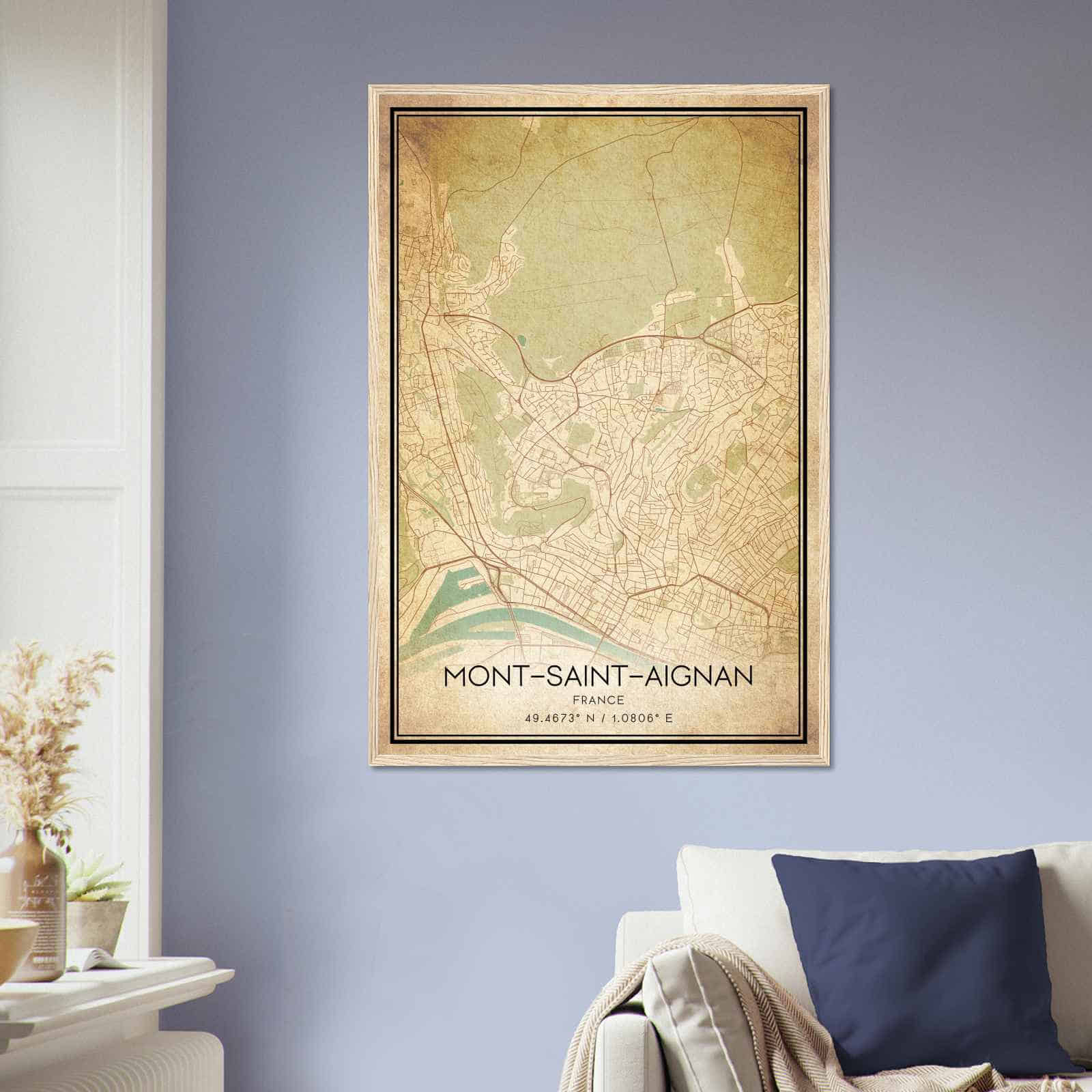 Deerfield Kansas Map Poster, Modern Home Decor Wall Art Print (Copy)