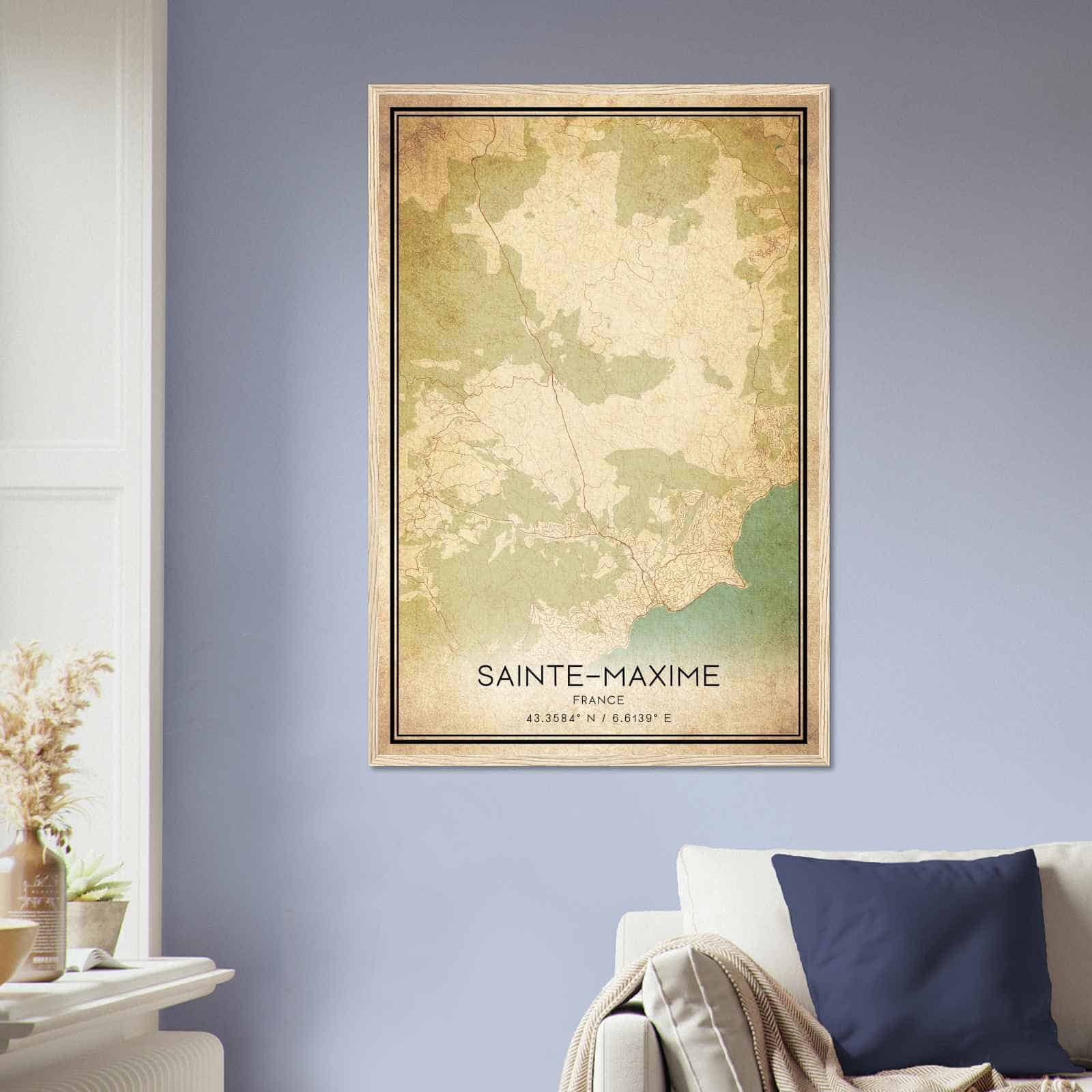 Deerfield Kansas Map Poster, Modern Home Decor Wall Art Print (Copy)