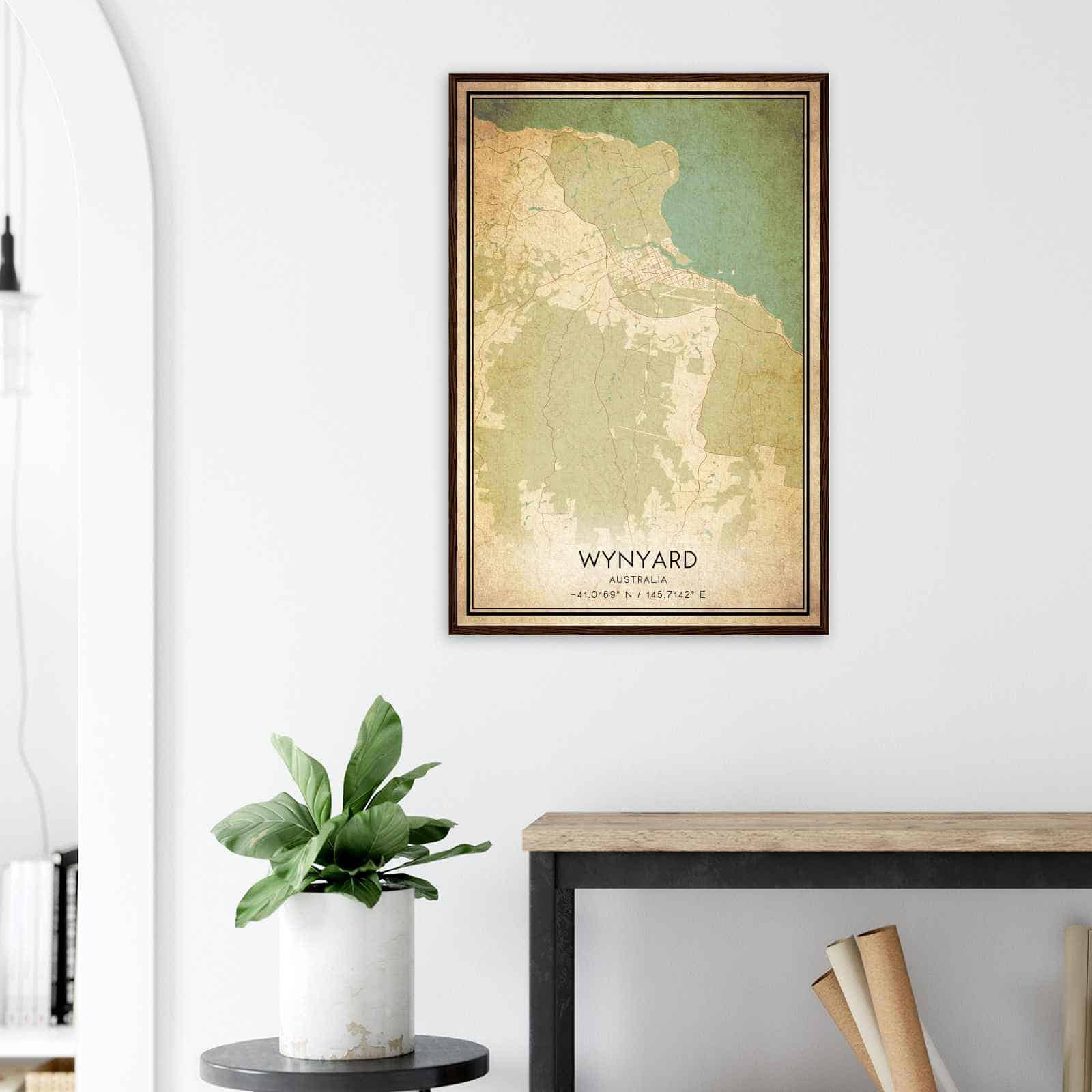Deerfield Kansas Map Poster, Modern Home Decor Wall Art Print (Copy)