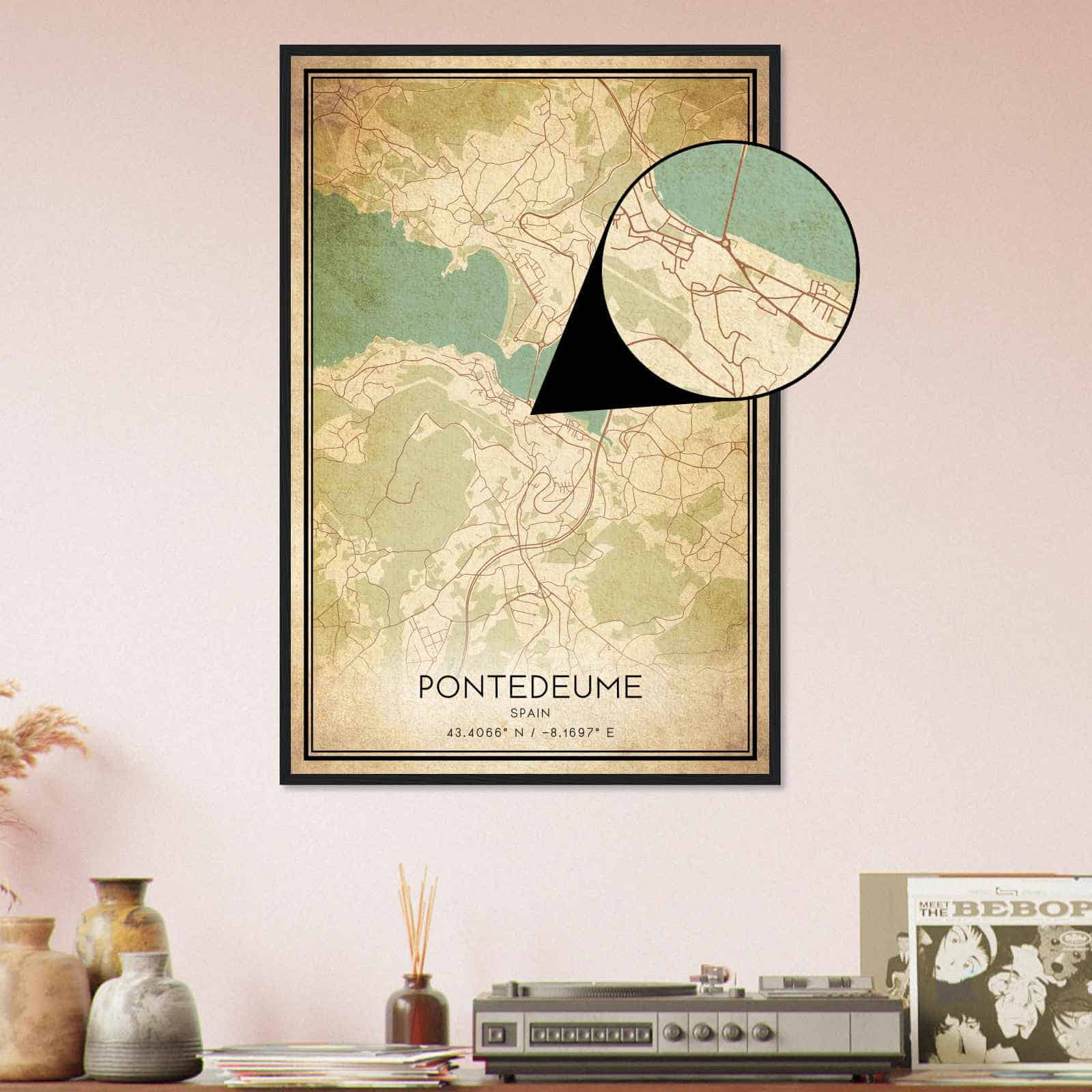Deerfield Kansas Map Poster, Modern Home Decor Wall Art Print (Copy)