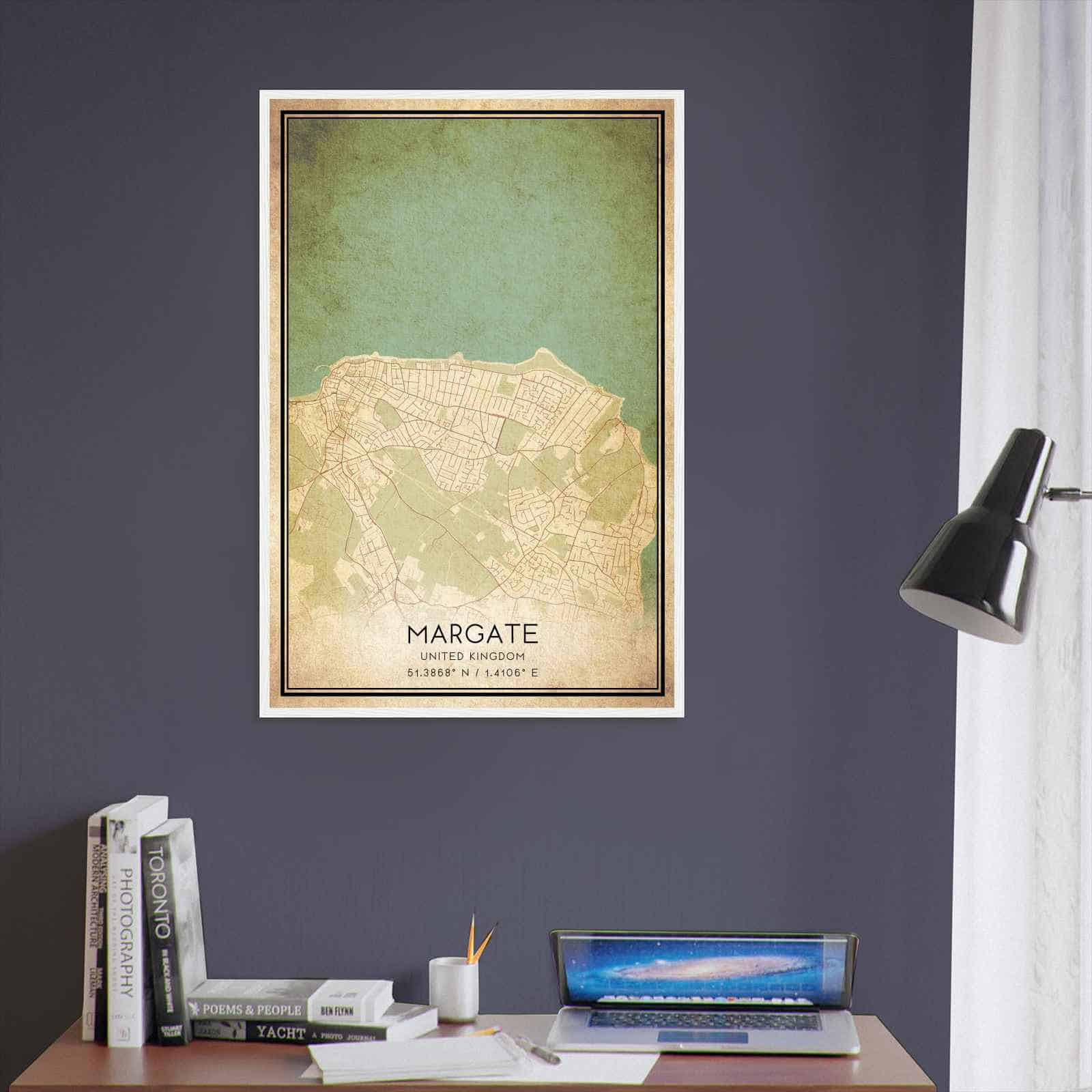 Deerfield Kansas Map Poster, Modern Home Decor Wall Art Print (Copy)