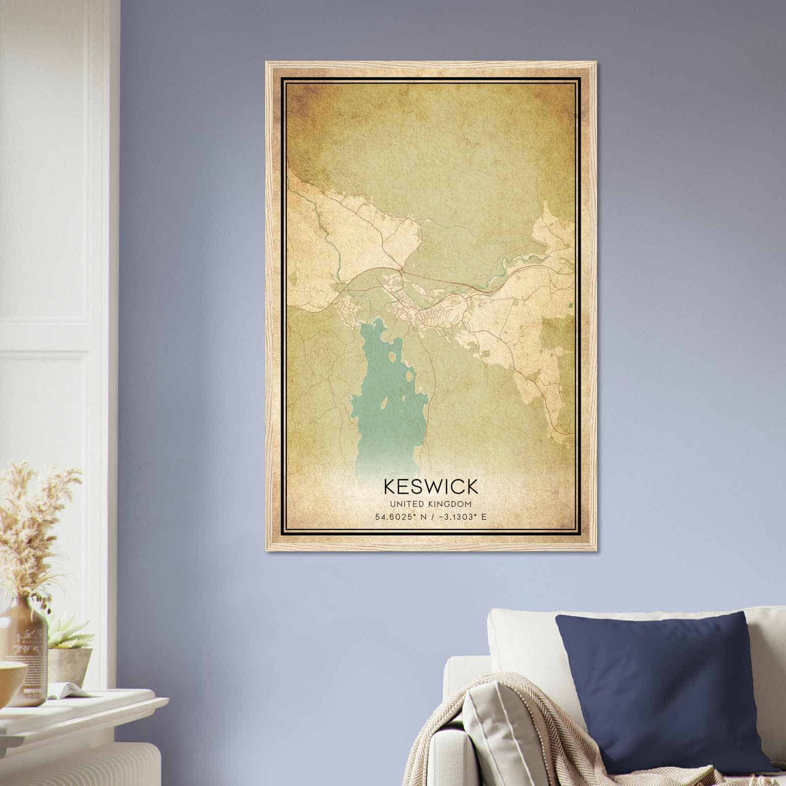 Deerfield Kansas Map Poster, Modern Home Decor Wall Art Print (Copy)