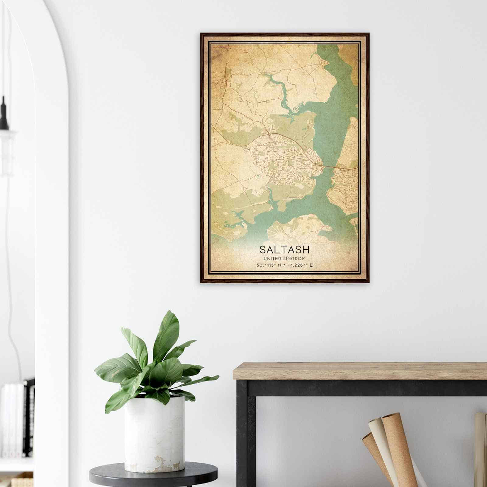 Deerfield Kansas Map Poster, Modern Home Decor Wall Art Print (Copy)