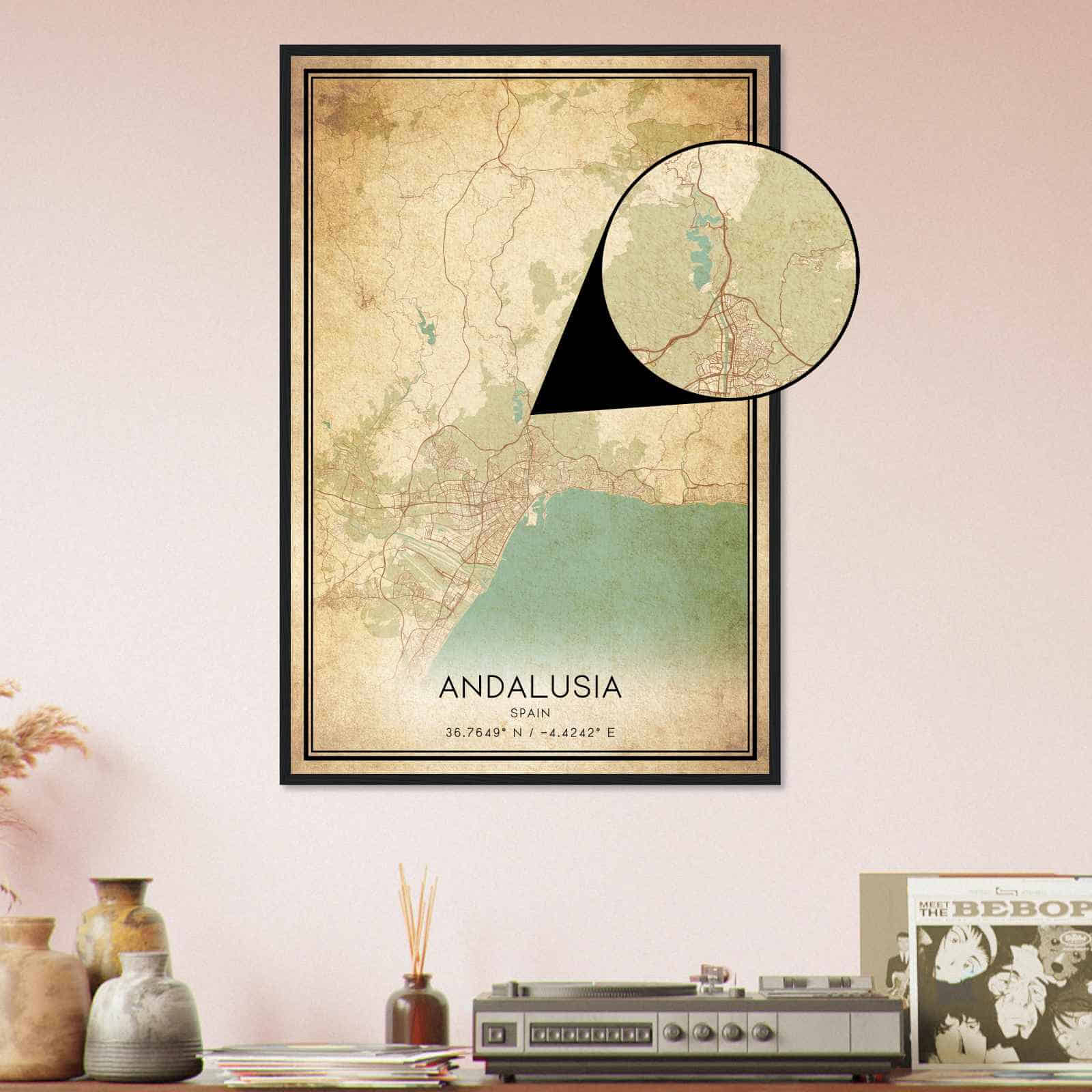 Deerfield Kansas Map Poster, Modern Home Decor Wall Art Print (Copy)