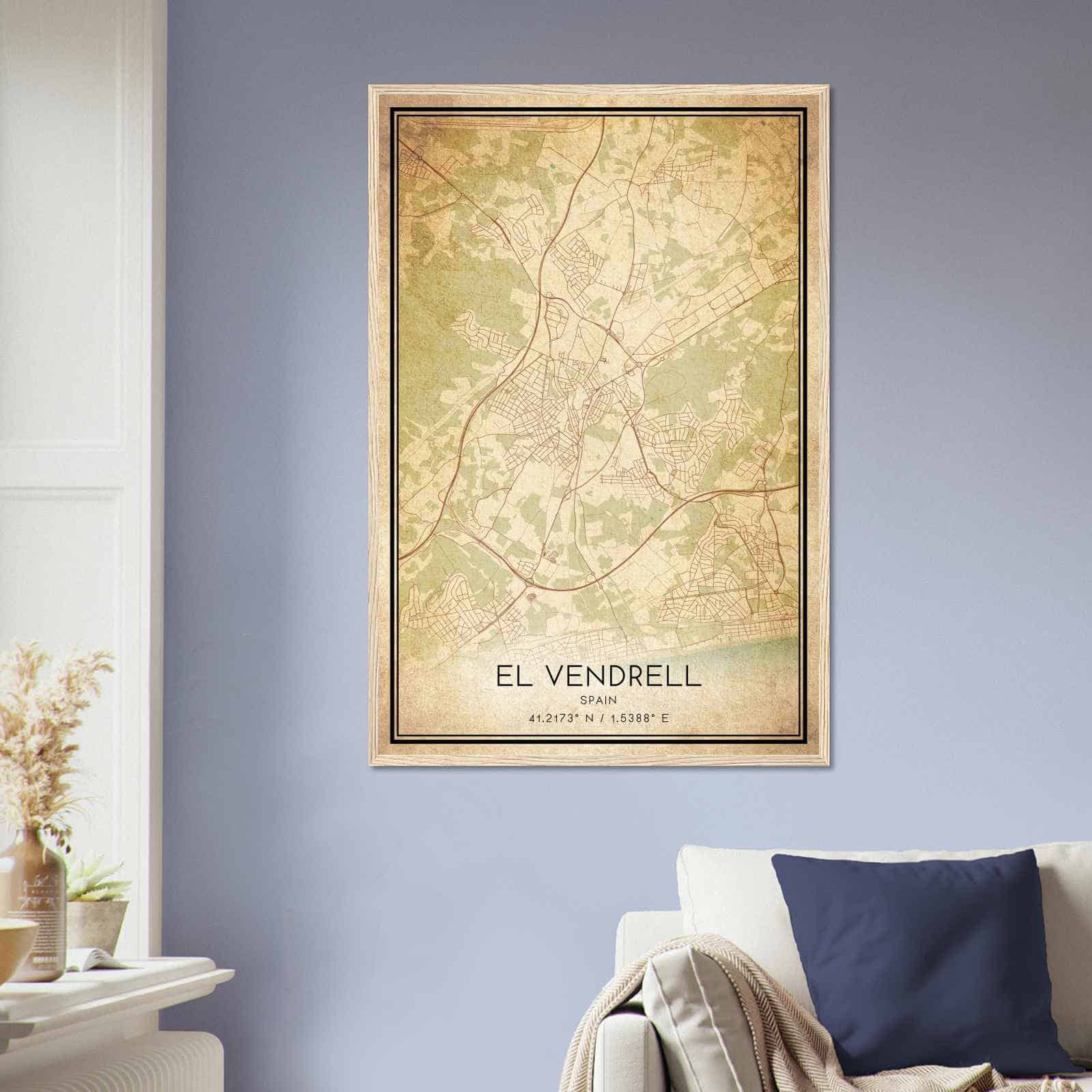 Deerfield Kansas Map Poster, Modern Home Decor Wall Art Print (Copy)