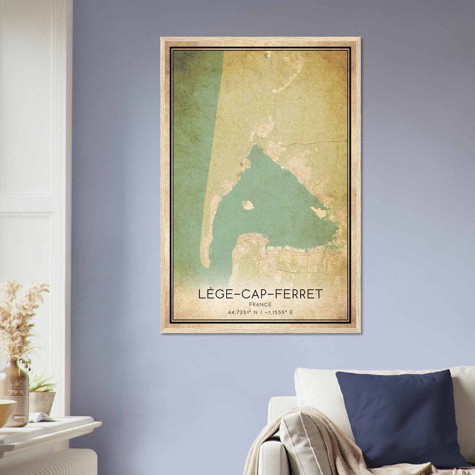 Deerfield Kansas Map Poster, Modern Home Decor Wall Art Print (Copy)