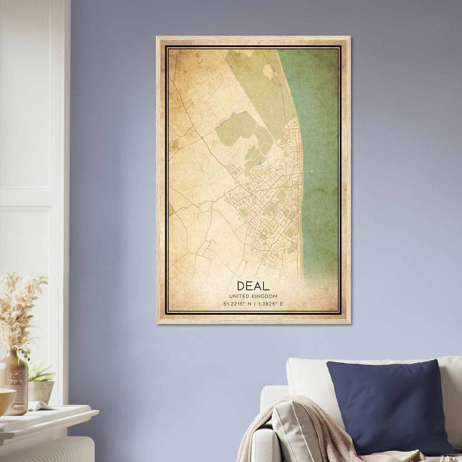 Deerfield Kansas Map Poster, Modern Home Decor Wall Art Print (Copy)