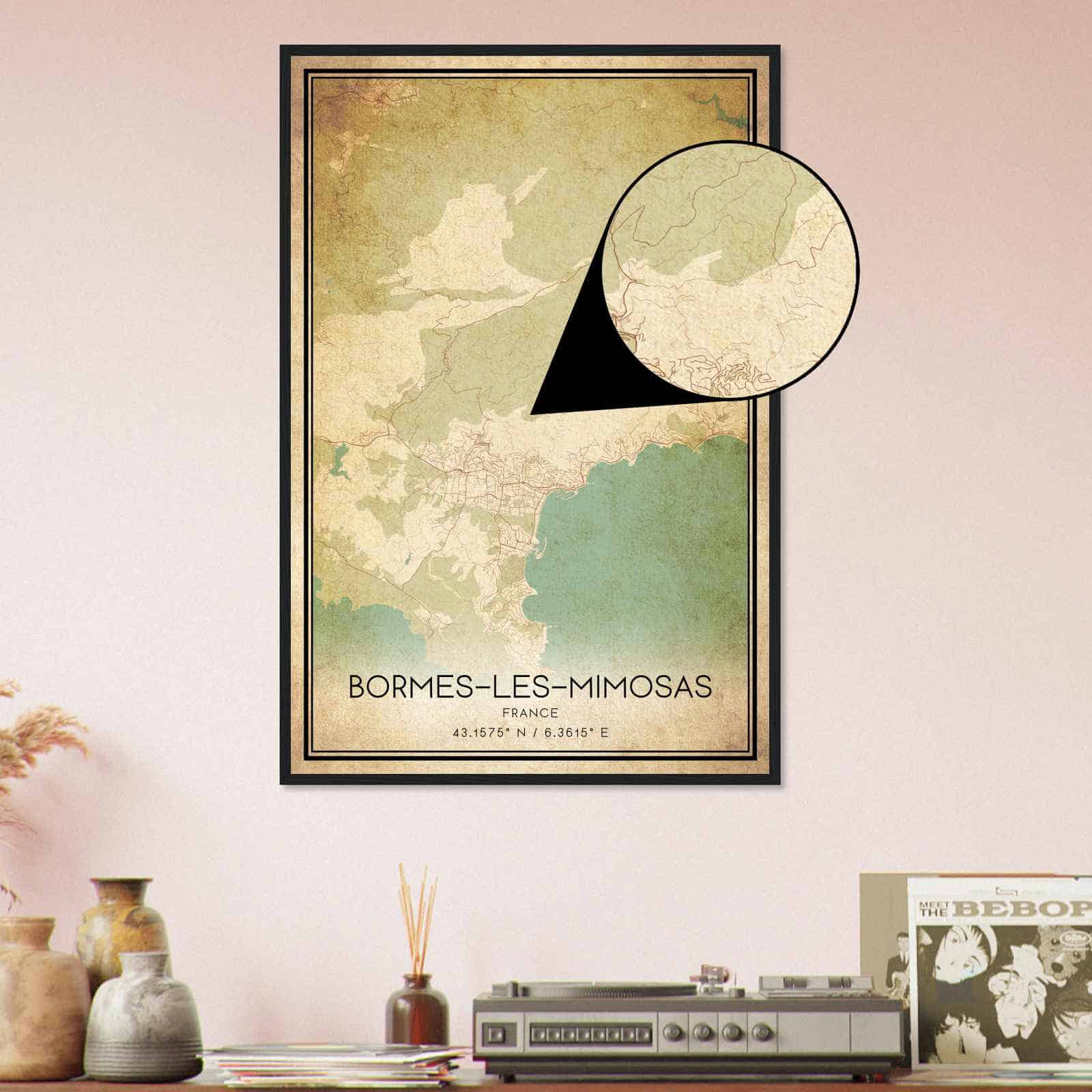 Deerfield Kansas Map Poster, Modern Home Decor Wall Art Print (Copy)