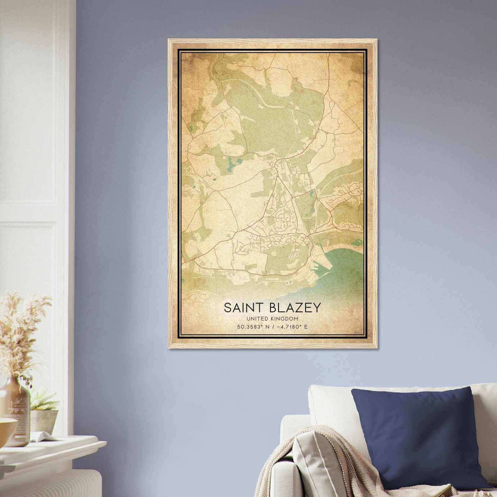 Deerfield Kansas Map Poster, Modern Home Decor Wall Art Print (Copy)