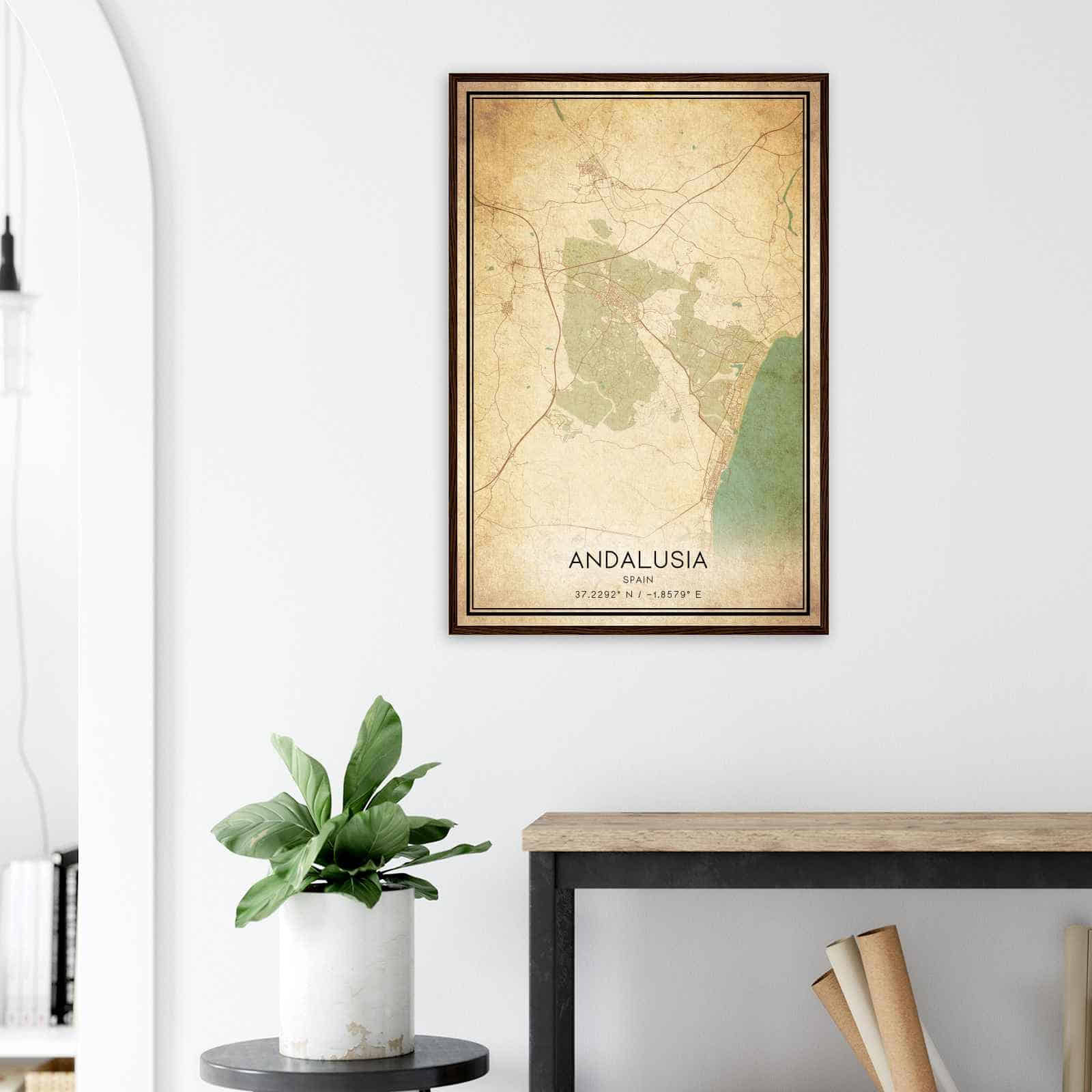 Deerfield Kansas Map Poster, Modern Home Decor Wall Art Print (Copy)