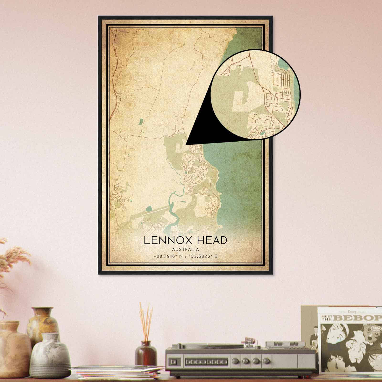 Deerfield Kansas Map Poster, Modern Home Decor Wall Art Print (Copy)