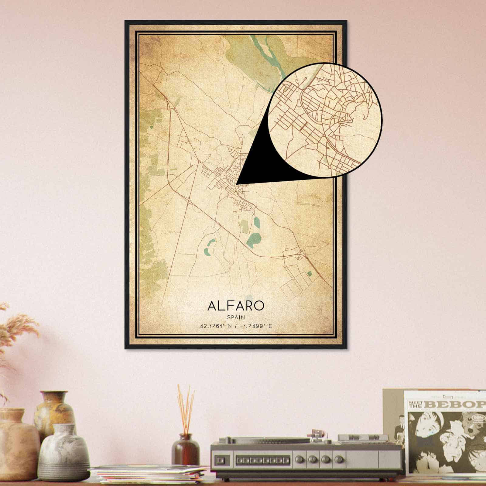 Deerfield Kansas Map Poster, Modern Home Decor Wall Art Print (Copy)