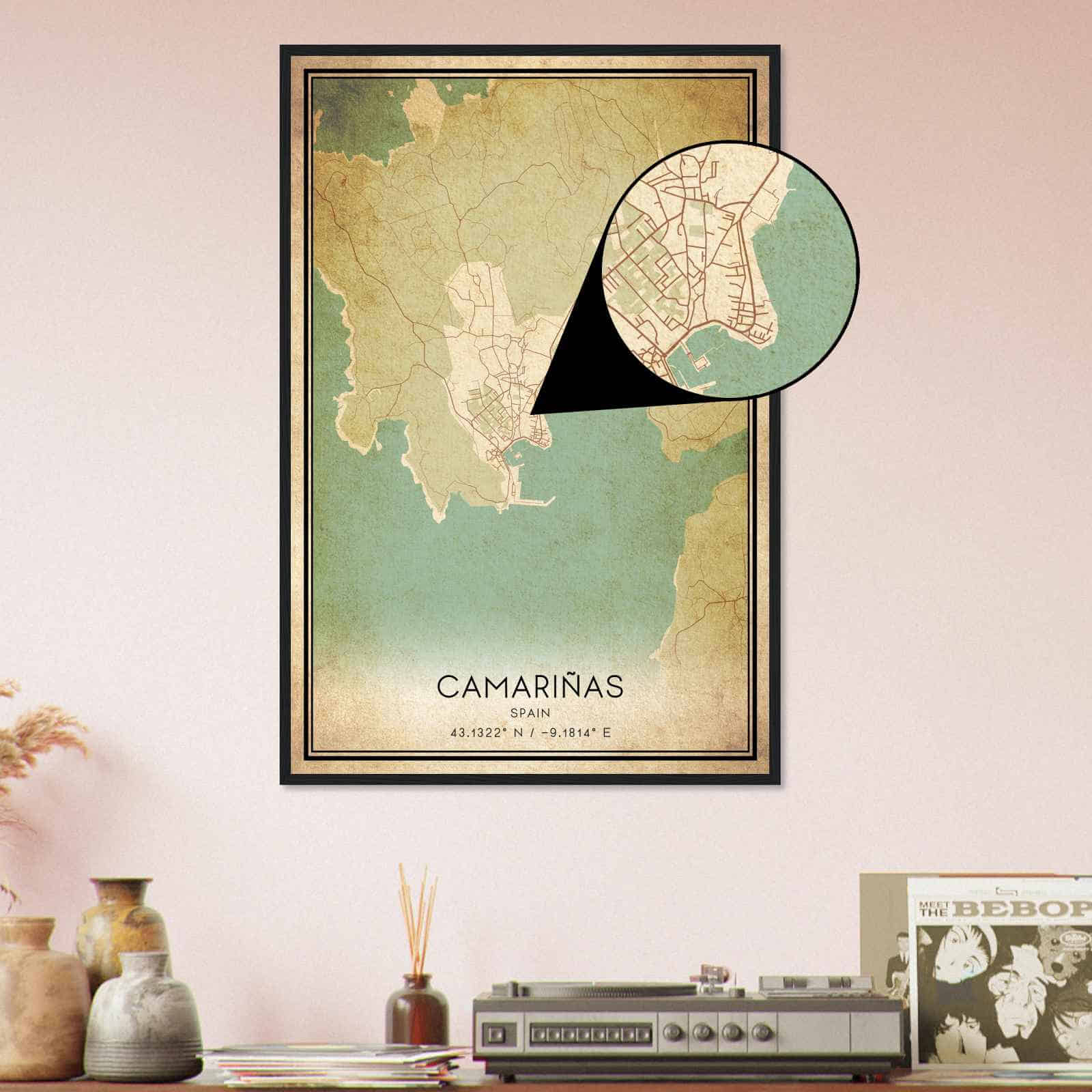 Deerfield Kansas Map Poster, Modern Home Decor Wall Art Print (Copy)