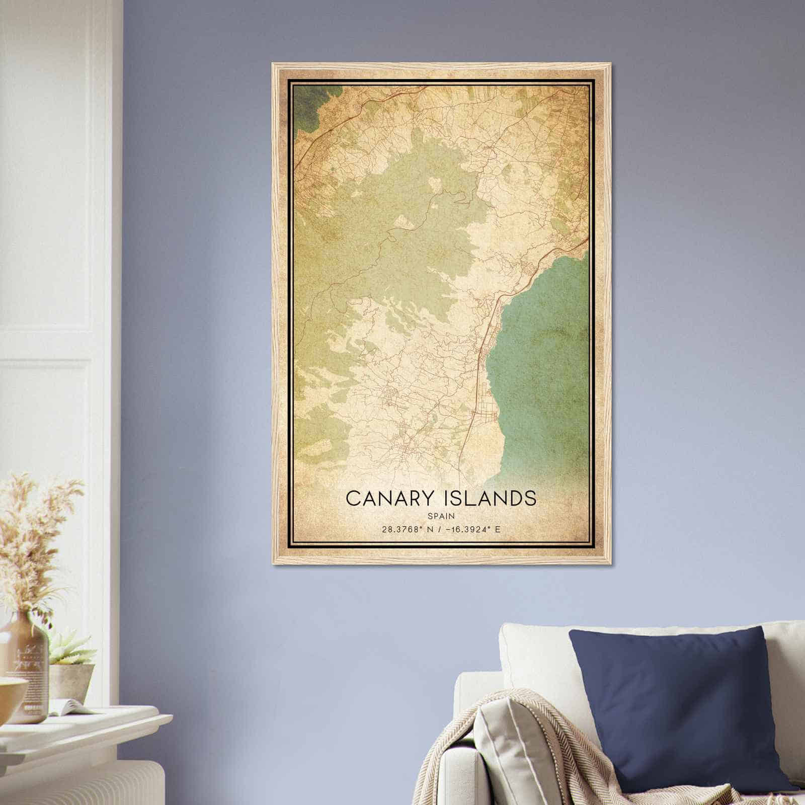 Deerfield Kansas Map Poster, Modern Home Decor Wall Art Print (Copy)