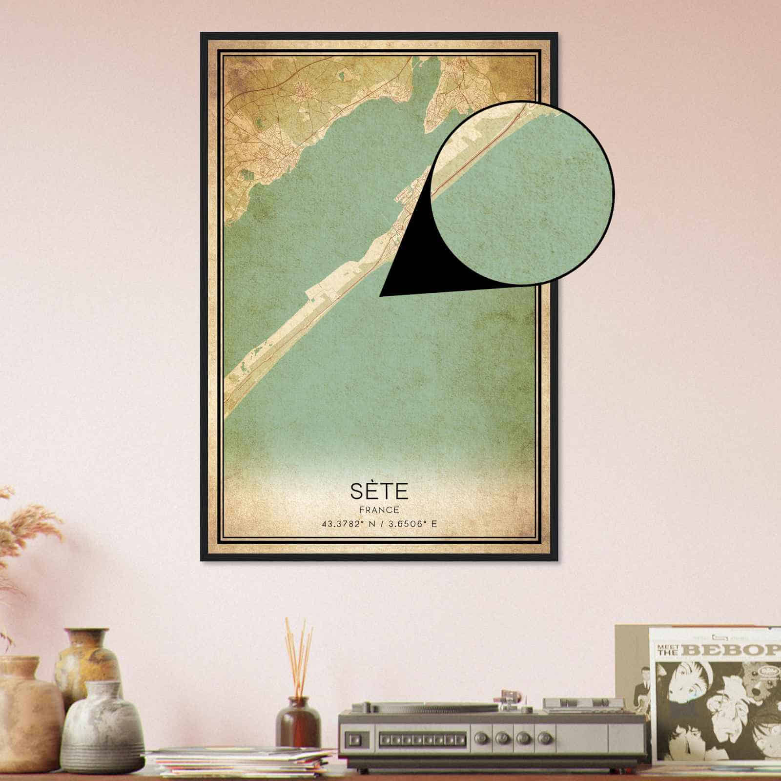 Deerfield Kansas Map Poster, Modern Home Decor Wall Art Print (Copy)