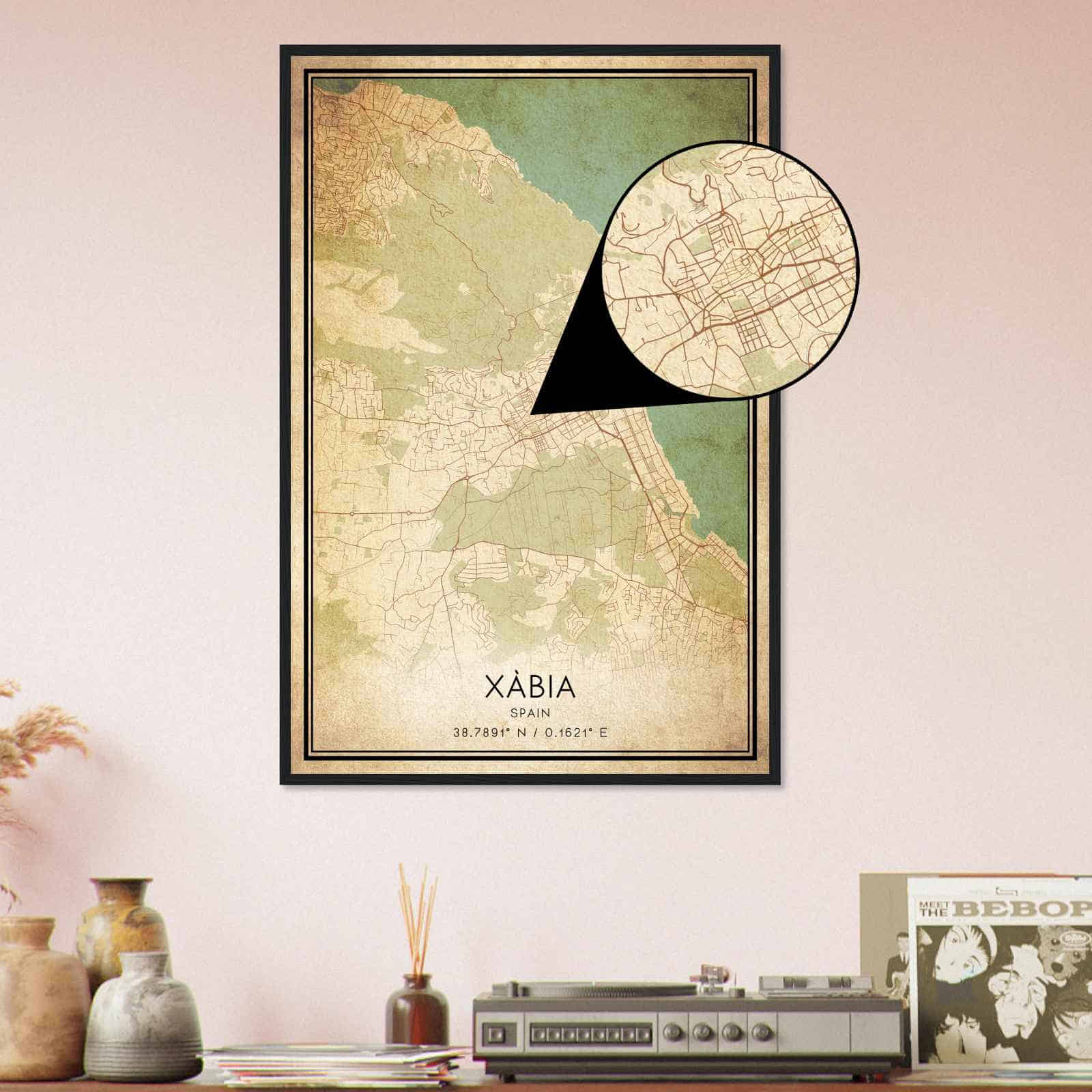 Deerfield Kansas Map Poster, Modern Home Decor Wall Art Print (Copy)