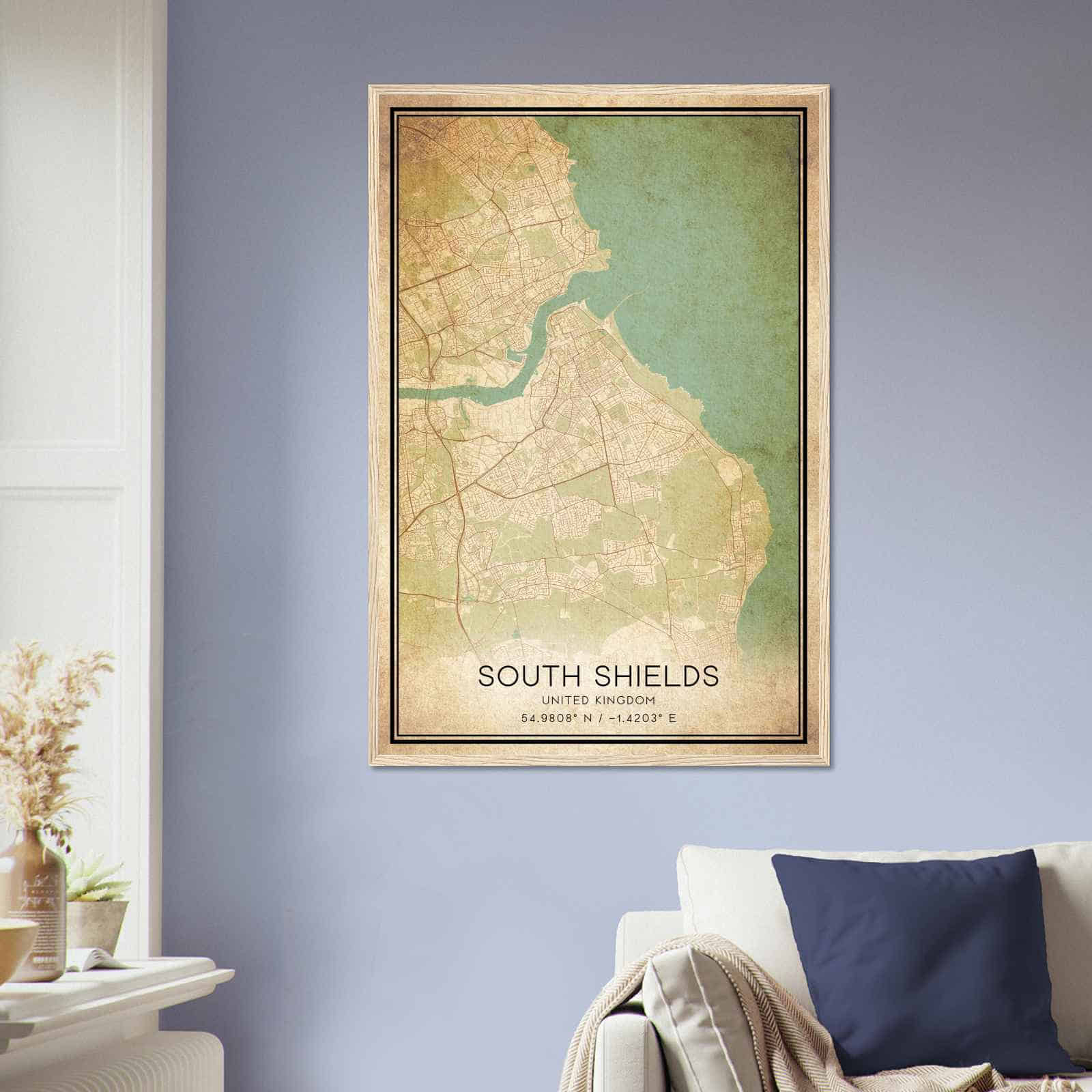 Deerfield Kansas Map Poster, Modern Home Decor Wall Art Print (Copy)