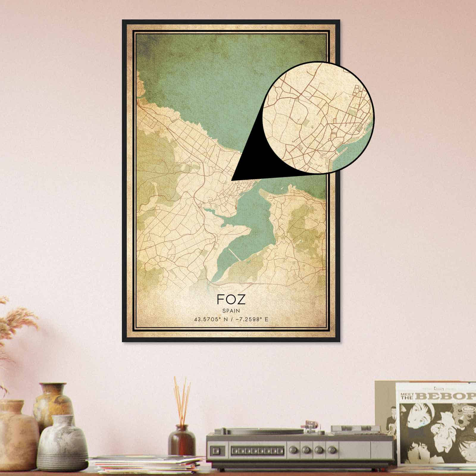 Deerfield Kansas Map Poster, Modern Home Decor Wall Art Print (Copy)