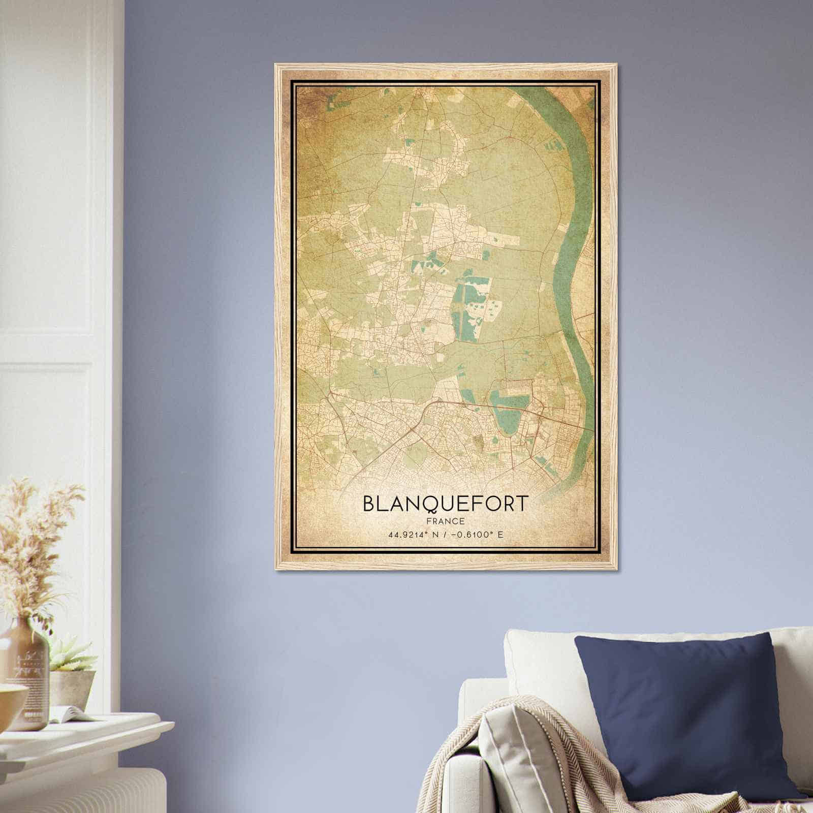 Deerfield Kansas Map Poster, Modern Home Decor Wall Art Print (Copy)