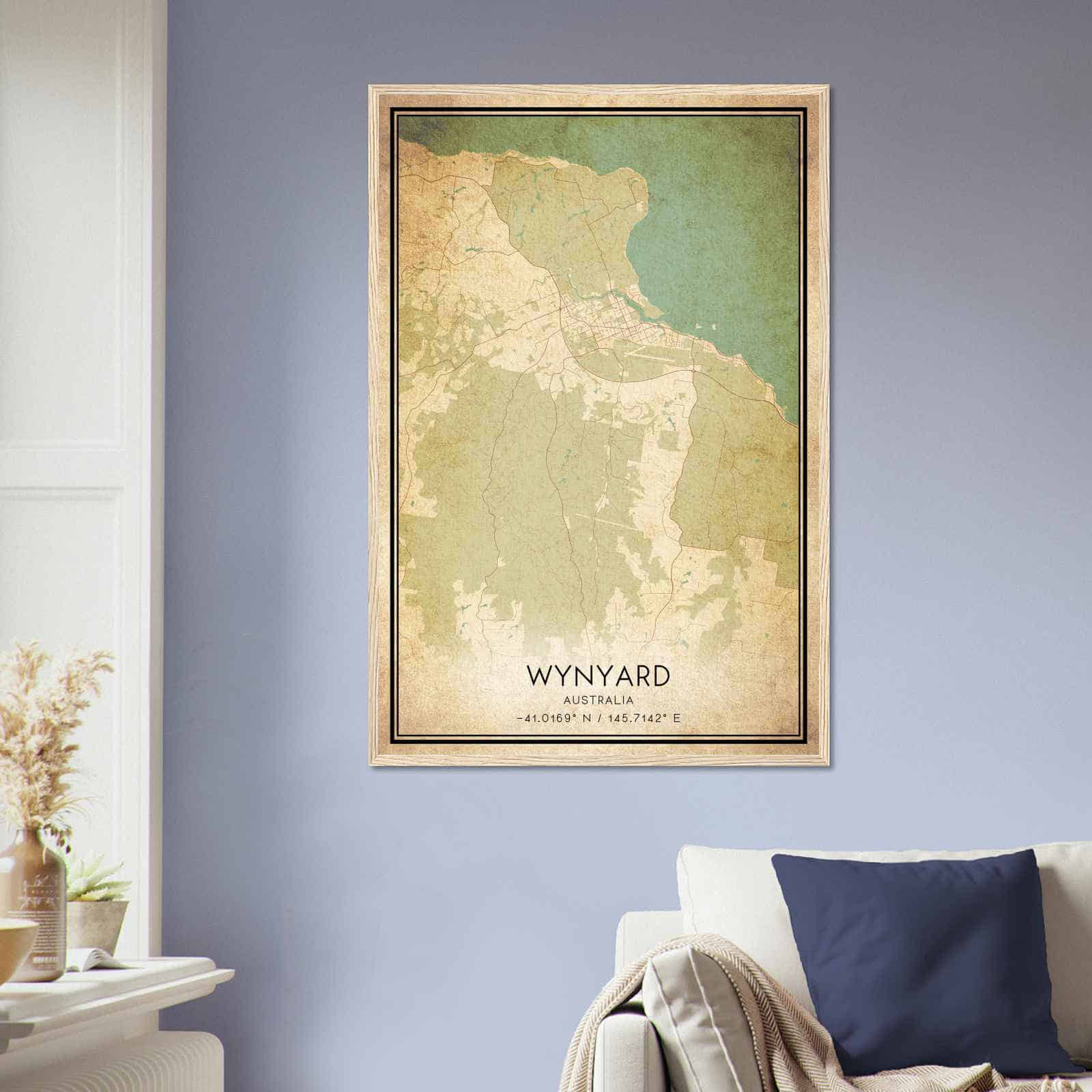 Deerfield Kansas Map Poster, Modern Home Decor Wall Art Print (Copy)