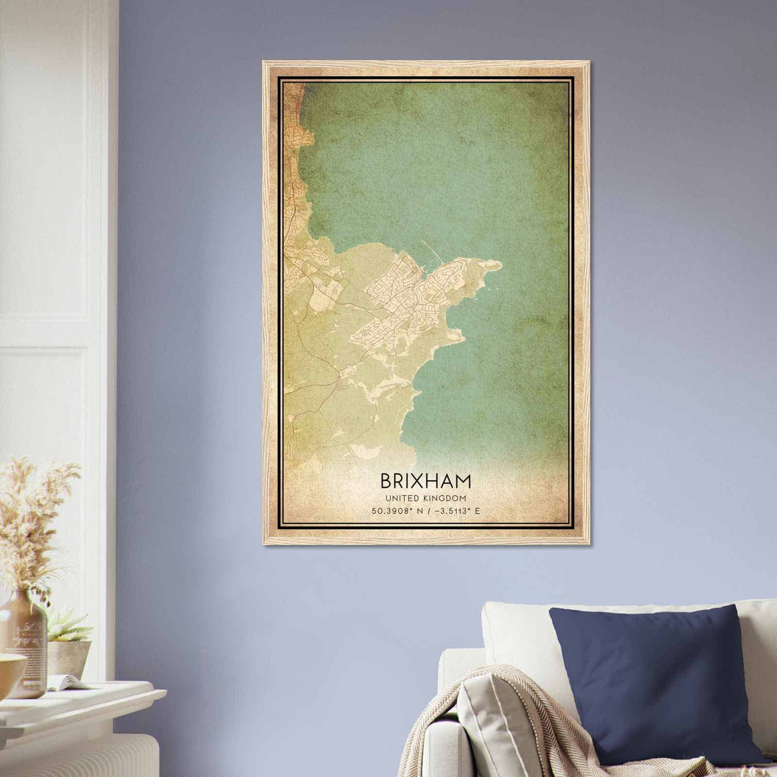 Deerfield Kansas Map Poster, Modern Home Decor Wall Art Print (Copy)