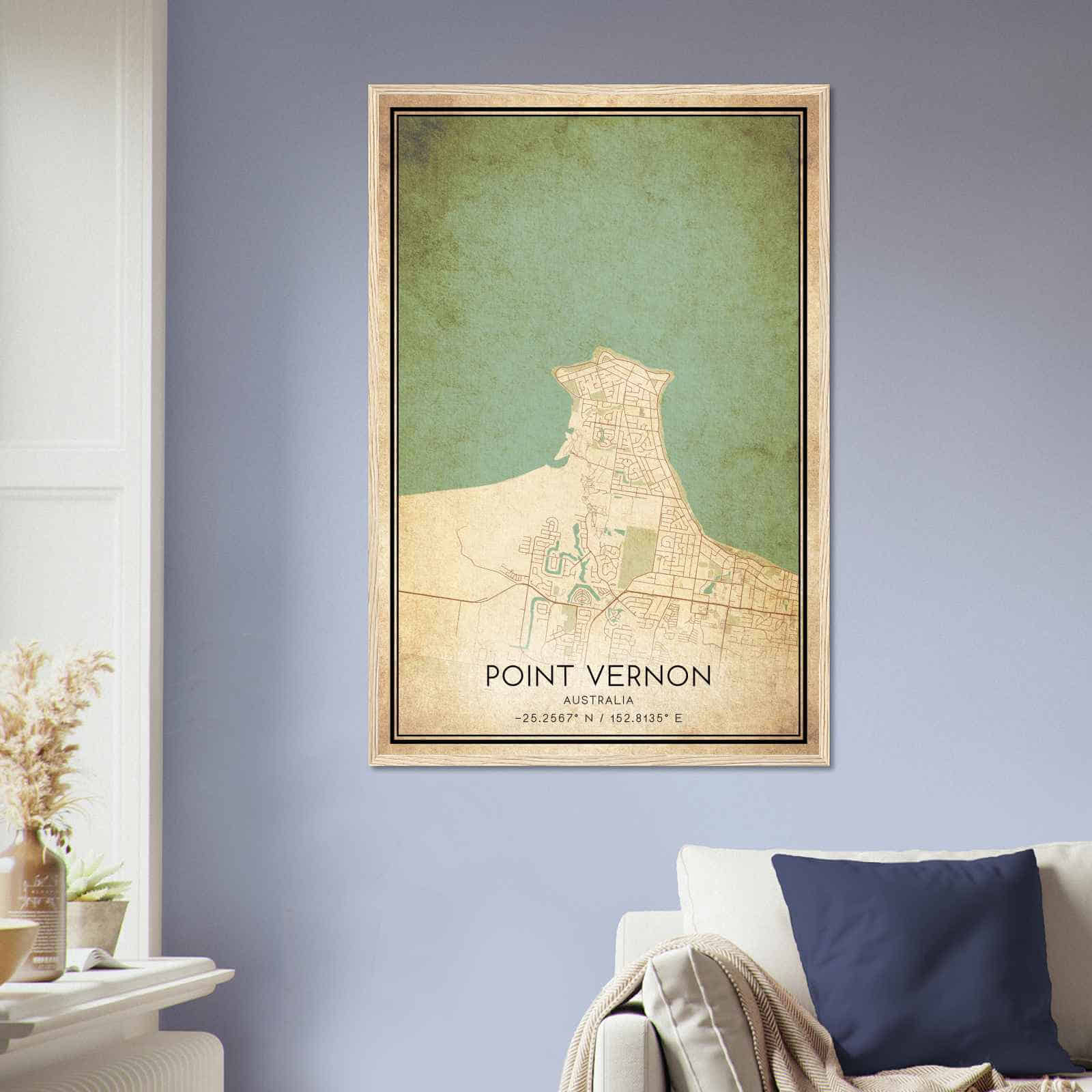 Deerfield Kansas Map Poster, Modern Home Decor Wall Art Print (Copy)