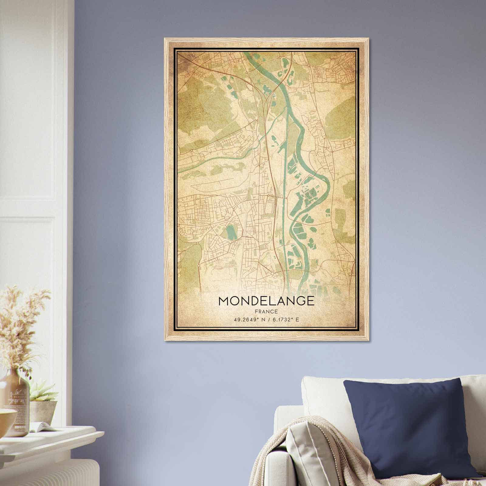 Deerfield Kansas Map Poster, Modern Home Decor Wall Art Print (Copy)