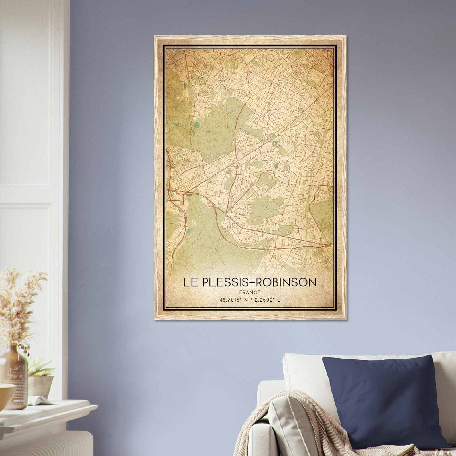 Deerfield Kansas Map Poster, Modern Home Decor Wall Art Print (Copy)