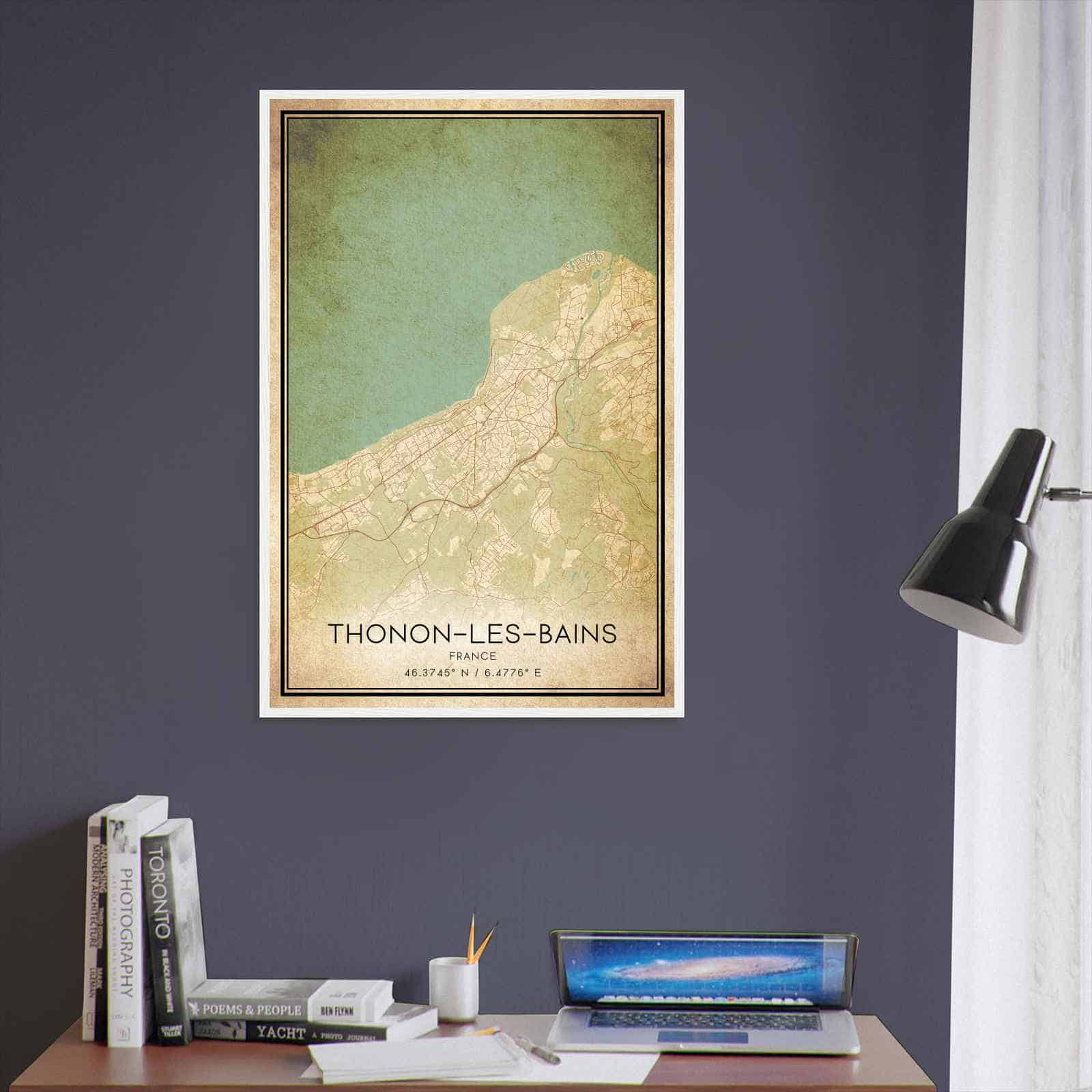 Deerfield Kansas Map Poster, Modern Home Decor Wall Art Print (Copy)
