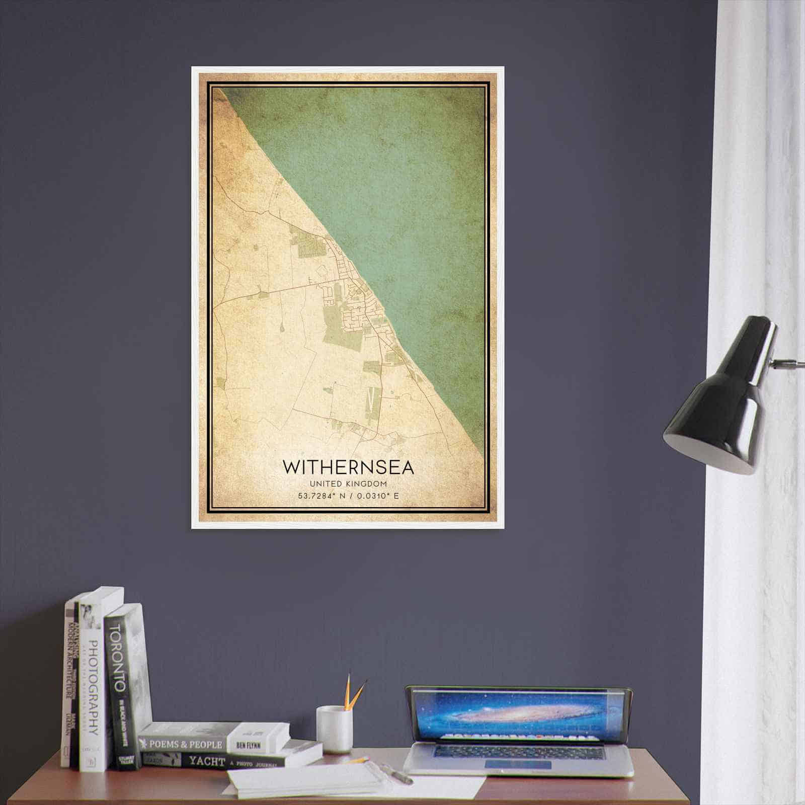 Deerfield Kansas Map Poster, Modern Home Decor Wall Art Print (Copy)