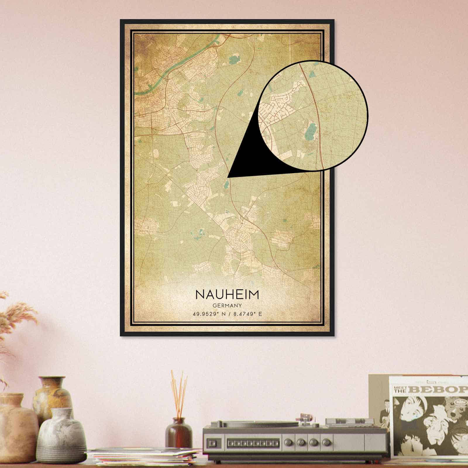 Deerfield Kansas Map Poster, Modern Home Decor Wall Art Print (Copy)