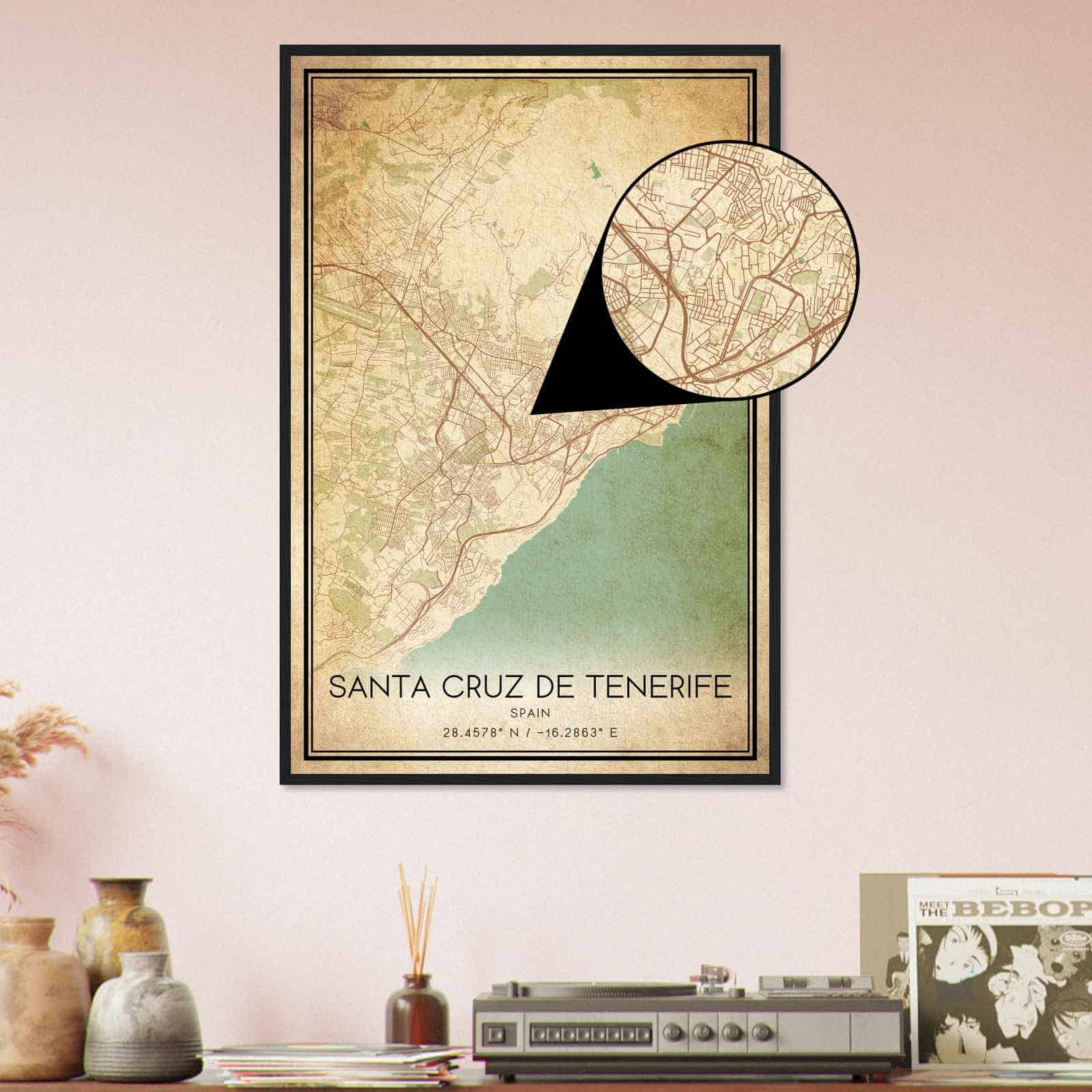 Deerfield Kansas Map Poster, Modern Home Decor Wall Art Print (Copy)