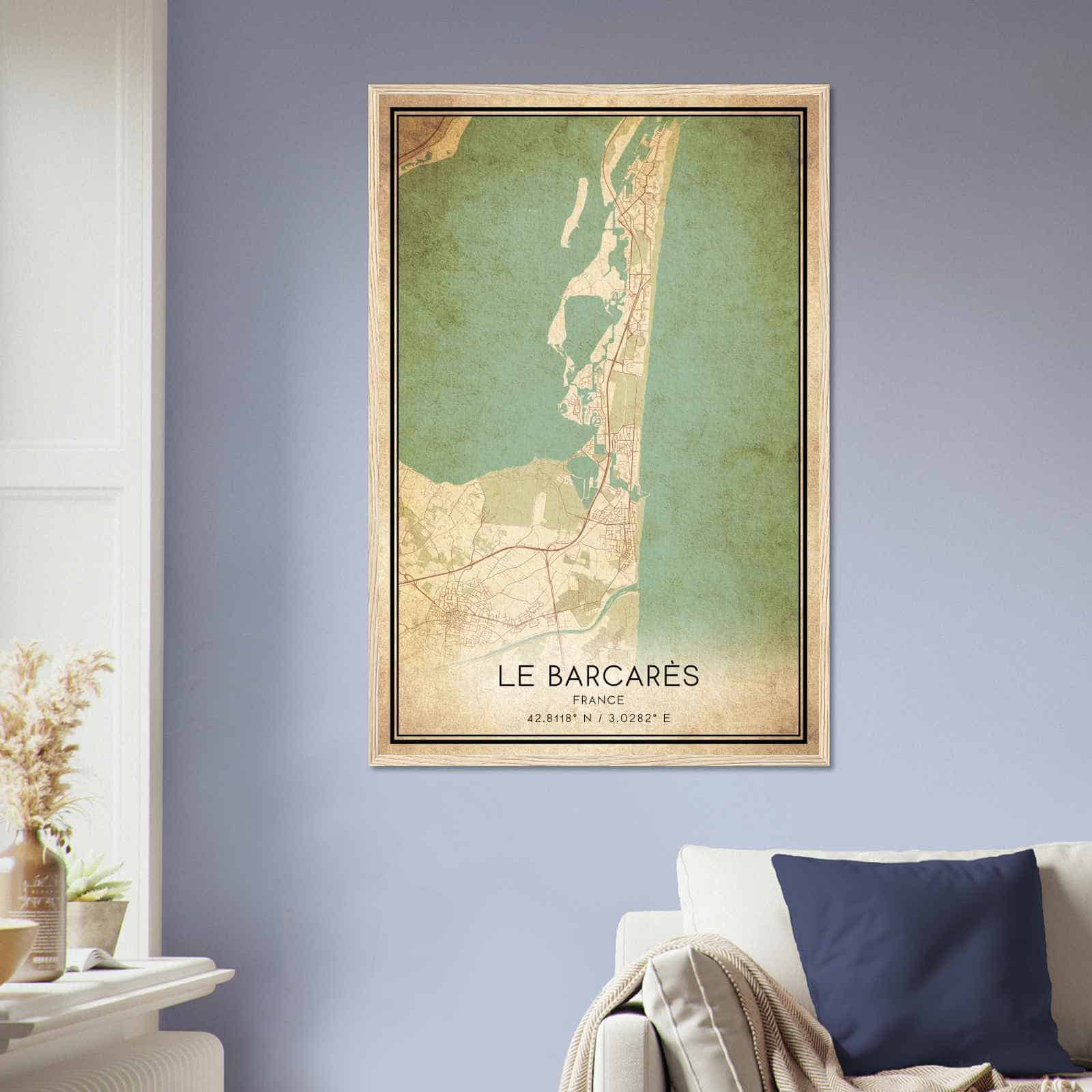 Deerfield Kansas Map Poster, Modern Home Decor Wall Art Print (Copy)