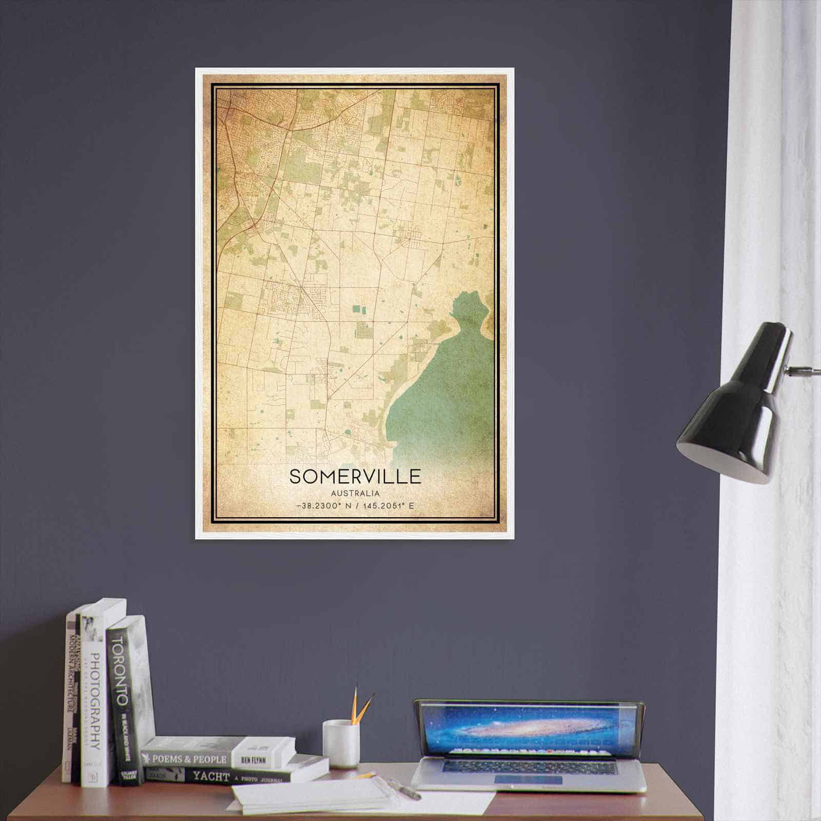Deerfield Kansas Map Poster, Modern Home Decor Wall Art Print (Copy)