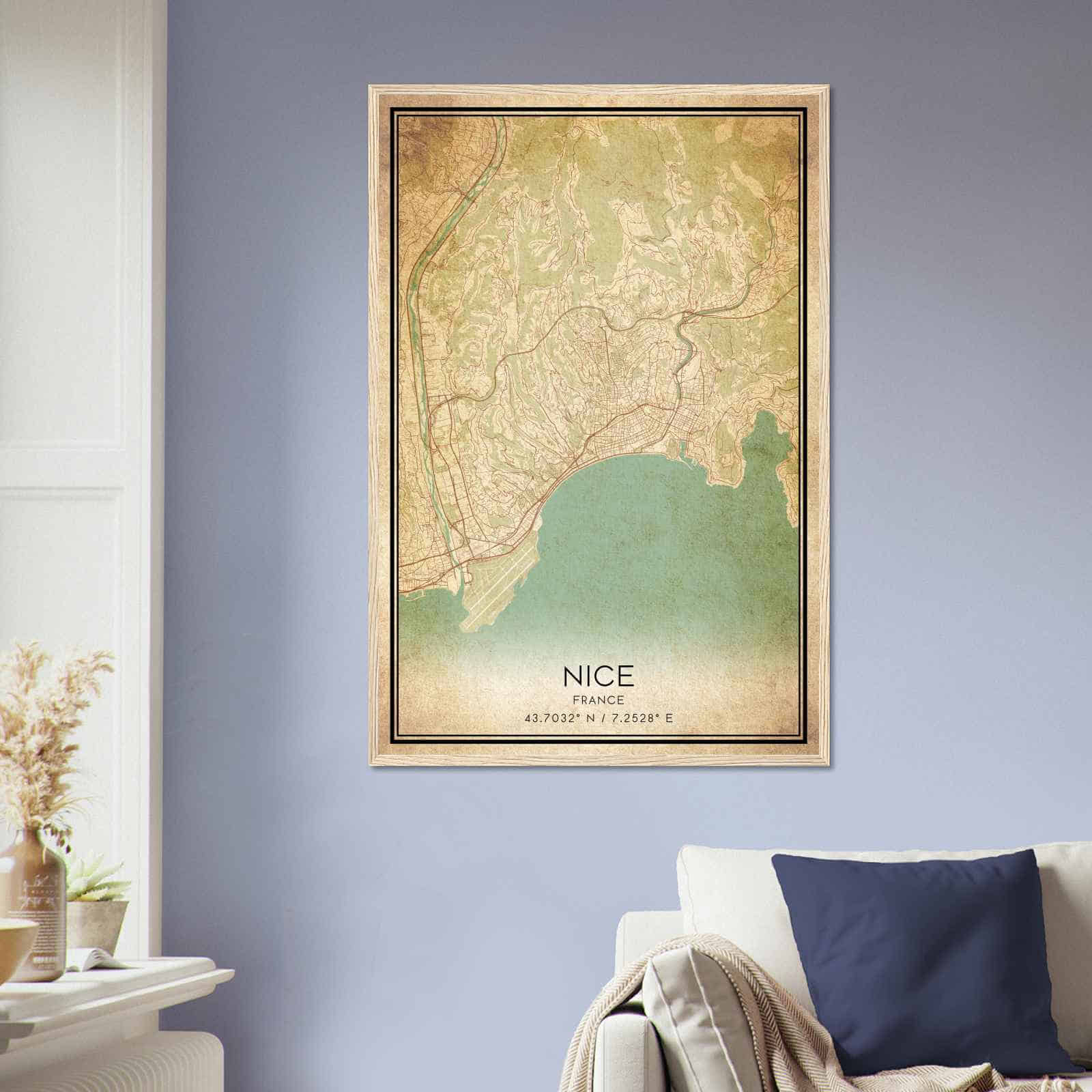 Deerfield Kansas Map Poster, Modern Home Decor Wall Art Print (Copy)