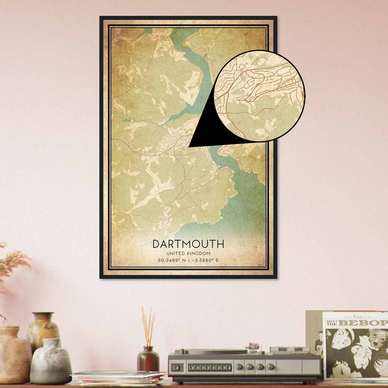 Deerfield Kansas Map Poster, Modern Home Decor Wall Art Print (Copy)