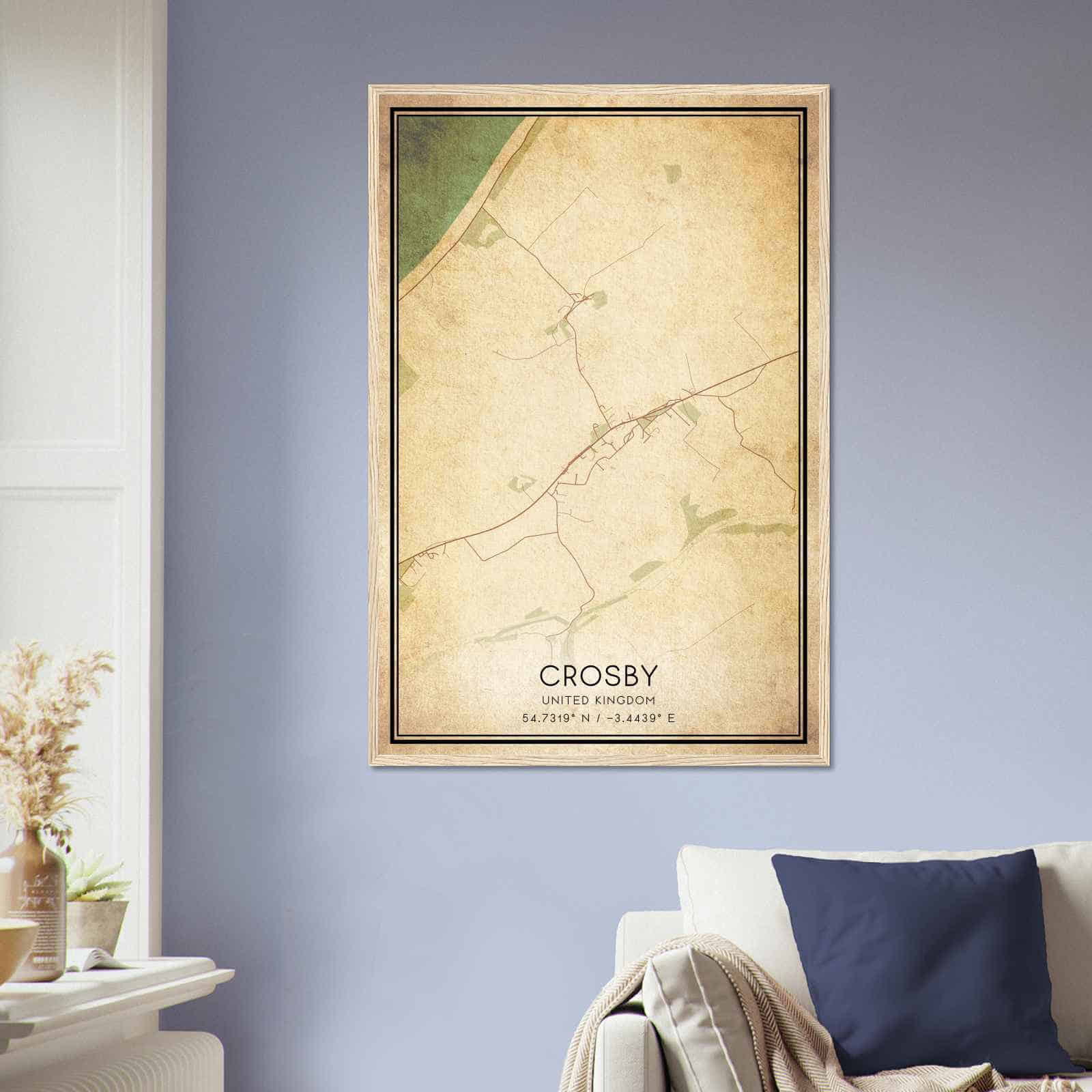 Deerfield Kansas Map Poster, Modern Home Decor Wall Art Print (Copy)