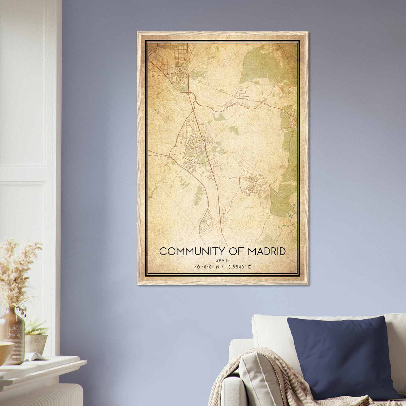 Deerfield Kansas Map Poster, Modern Home Decor Wall Art Print (Copy)