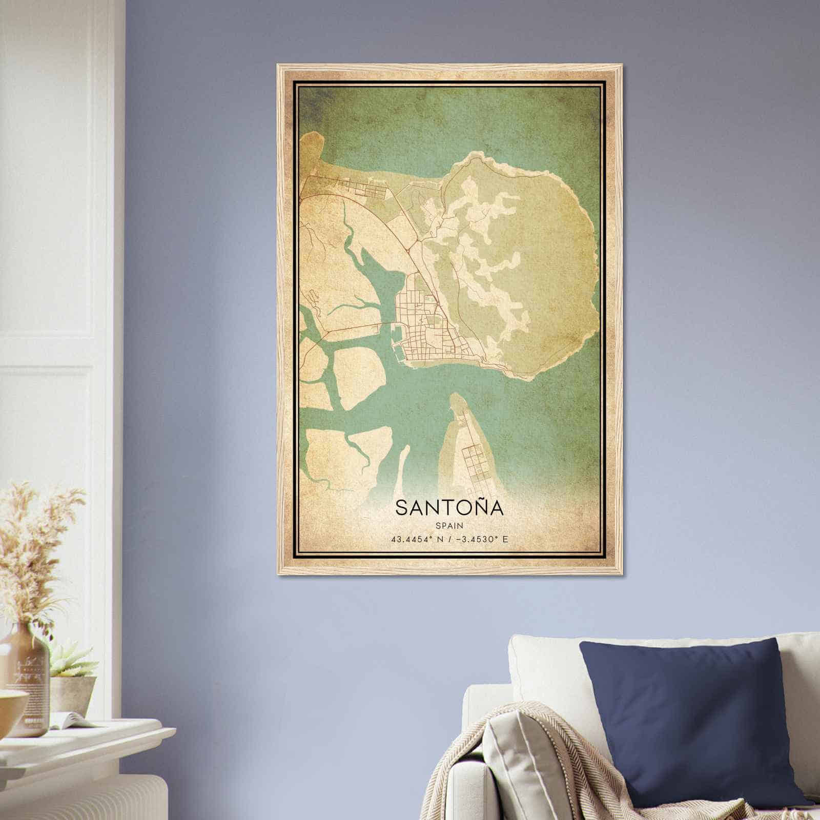 Deerfield Kansas Map Poster, Modern Home Decor Wall Art Print (Copy)