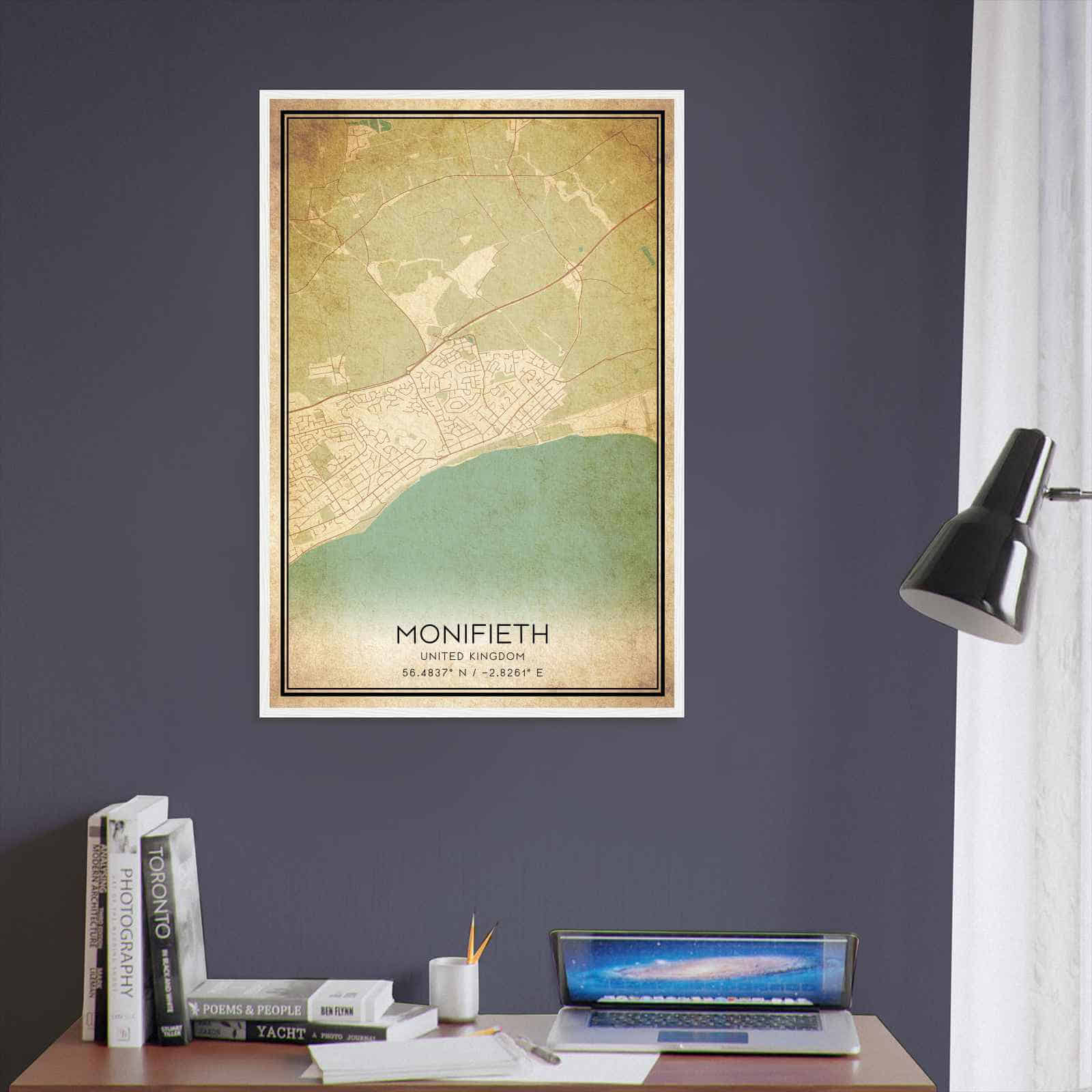 Deerfield Kansas Map Poster, Modern Home Decor Wall Art Print (Copy)