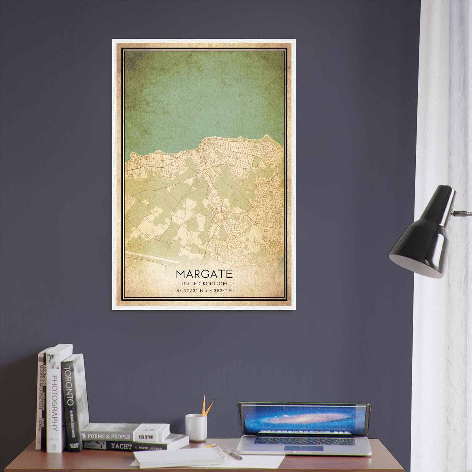 Deerfield Kansas Map Poster, Modern Home Decor Wall Art Print (Copy)